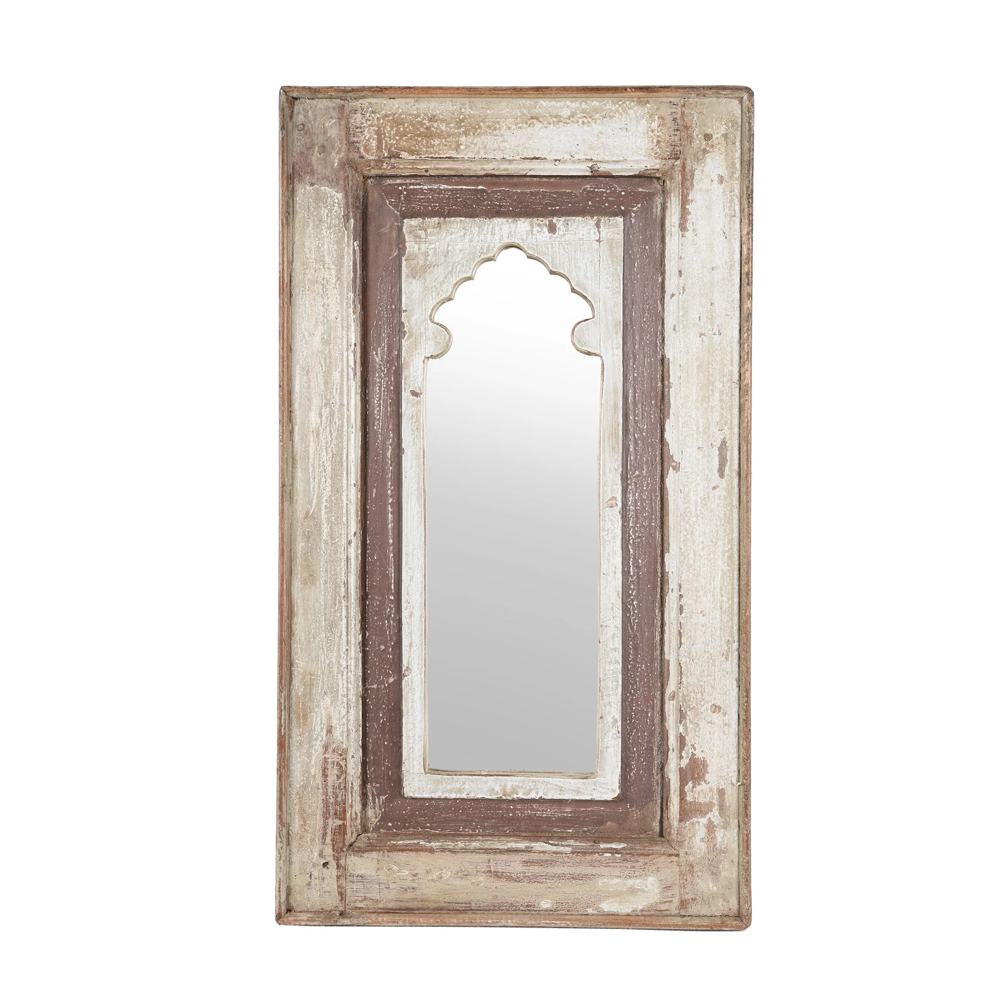 Mihrab Mirror Frame Made From Old Teak - 19thC - Image 4
