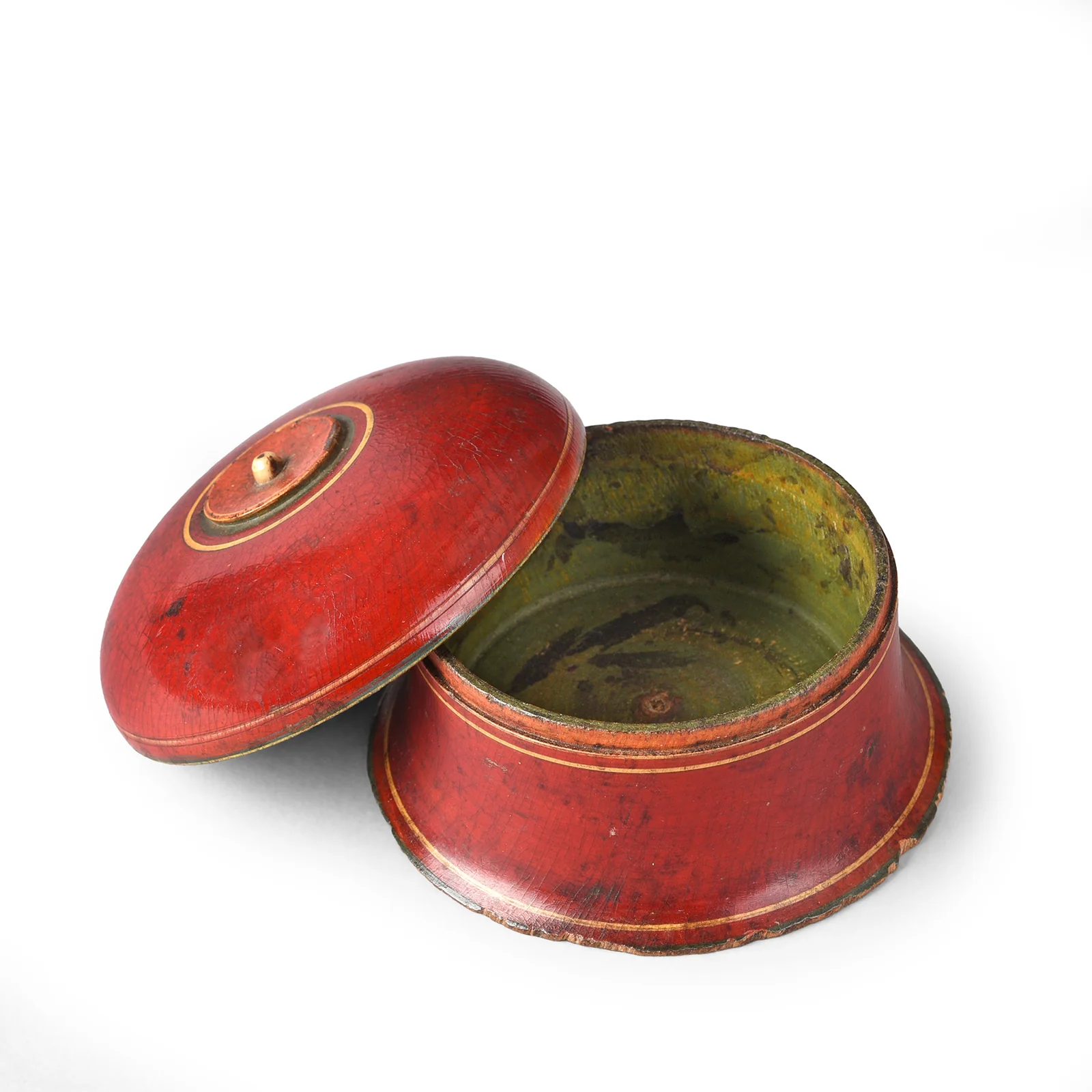 Small Lacquer Pot From Rajasthan - Ca 1910 - Image 2