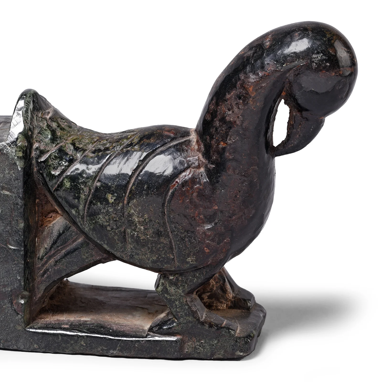 Soapstone Peacock Turban Hanger From Dungarpur - 19th Century - Image 2
