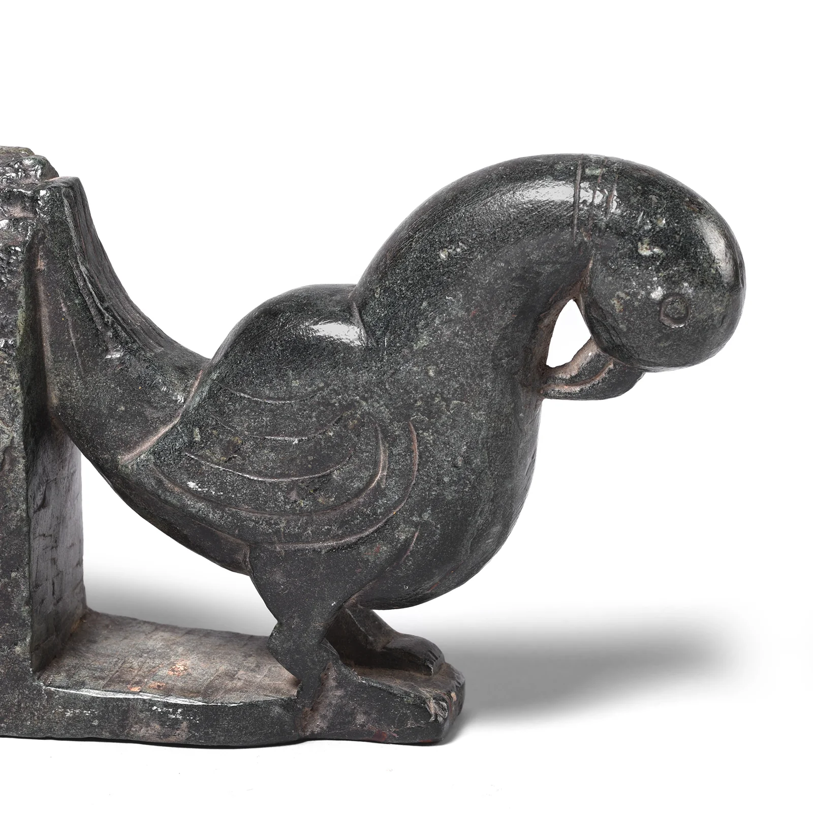 Soapstone Peacock Turban Hanger From Dungarpur - 19th Century - Image 2