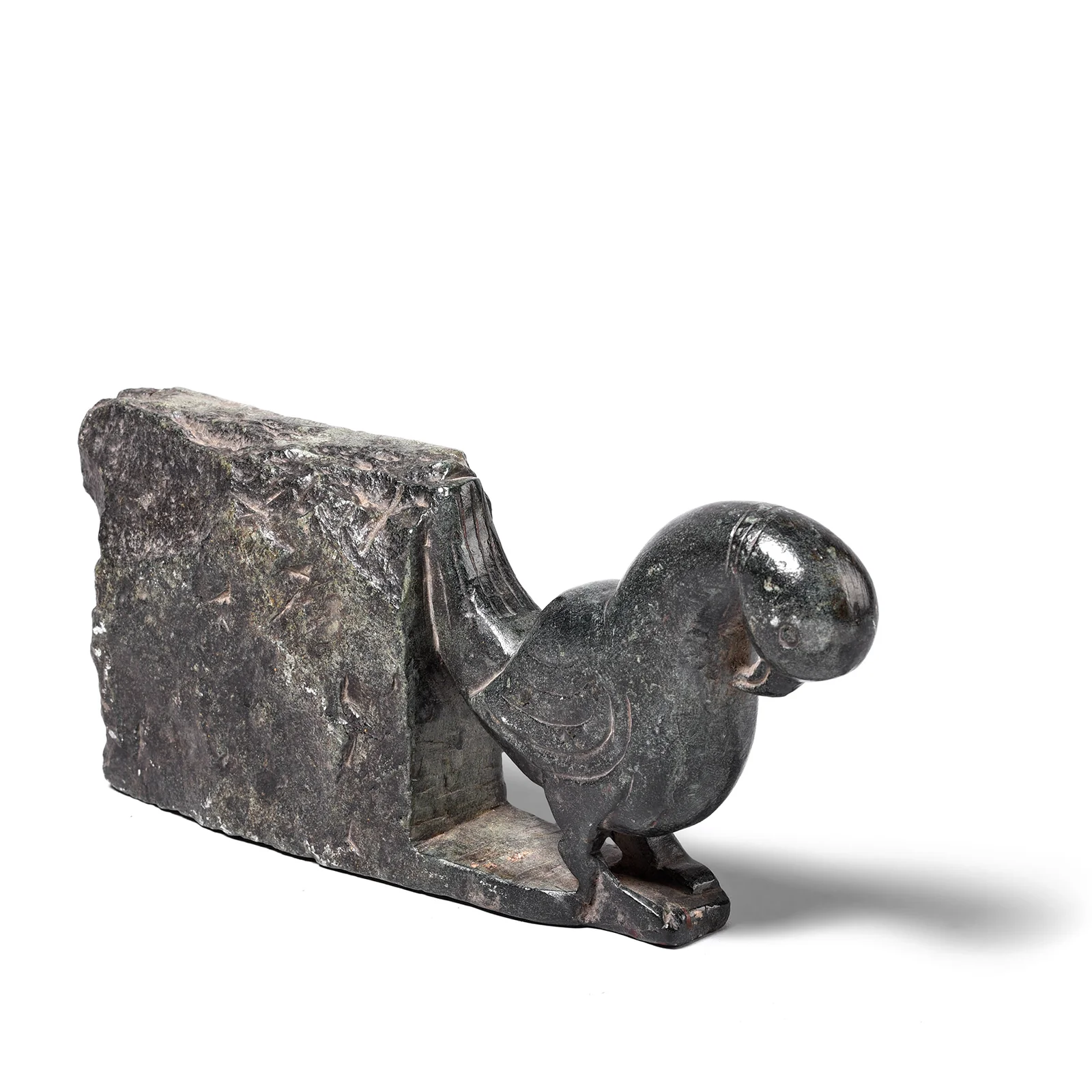 Soapstone Peacock Turban Hanger From Dungarpur - 19th Century - Image 3