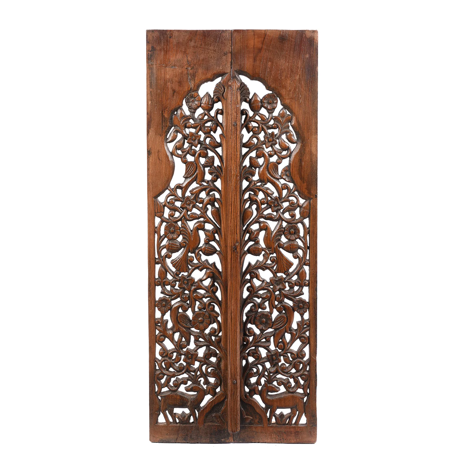 Carved Window Shutter From Hyderabad - 19th Century