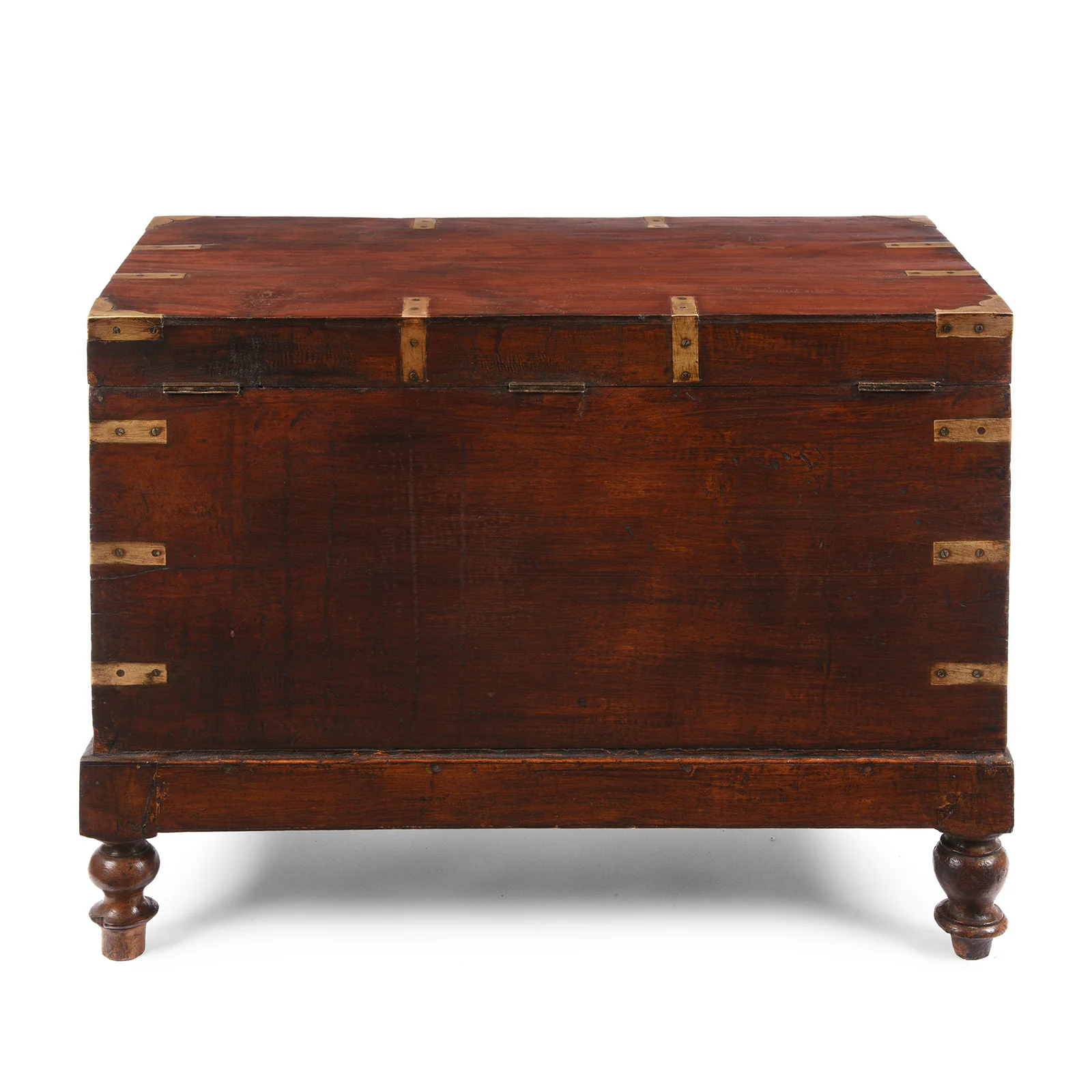 Brass Bound Military Chest From South India  - 19th Century - Image 11