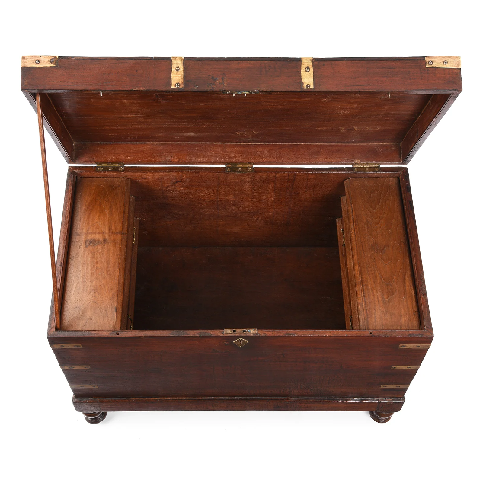 Brass Bound Military Chest From South India  - 19th Century - Image 3