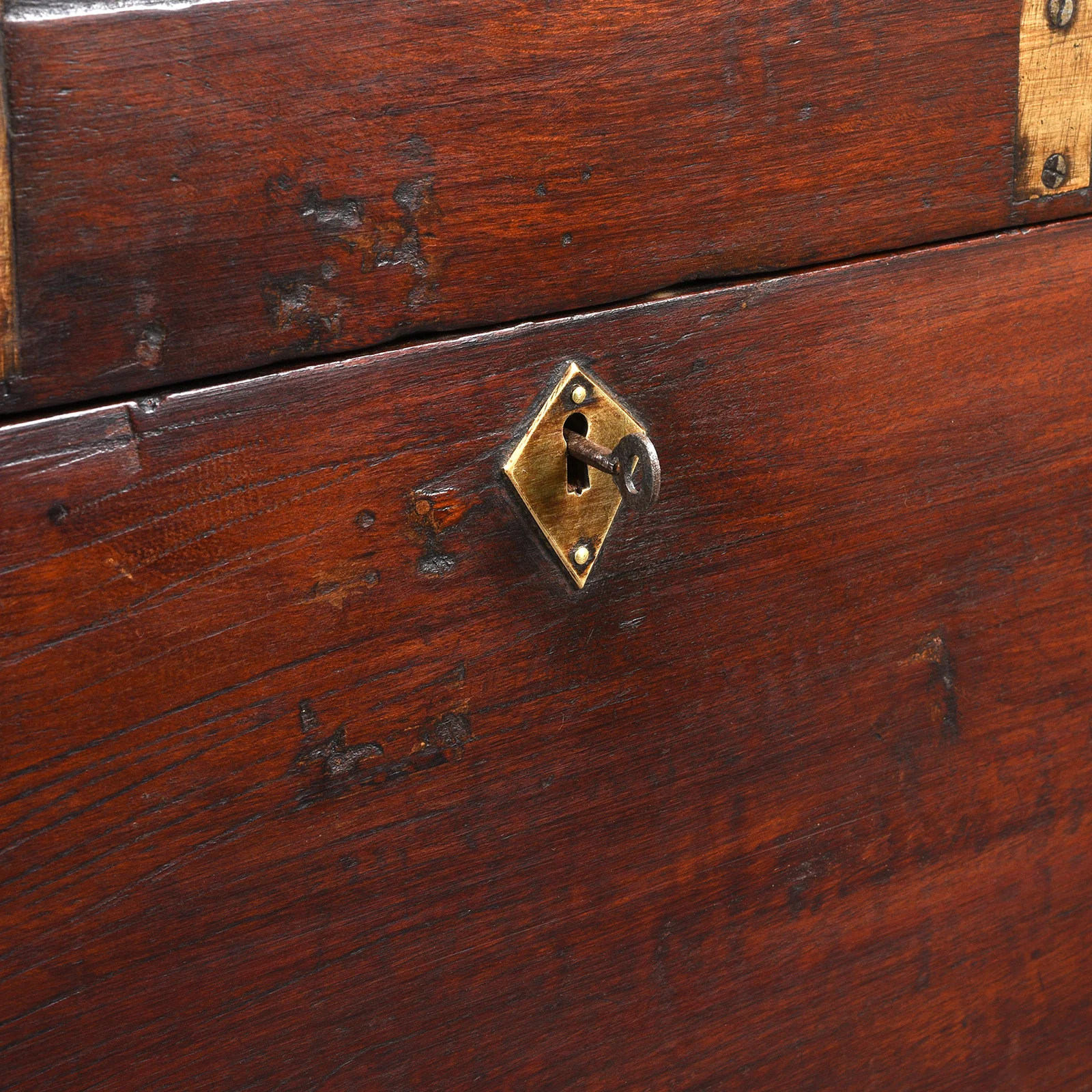 Brass Bound Military Chest From South India  - 19th Century - Image 7