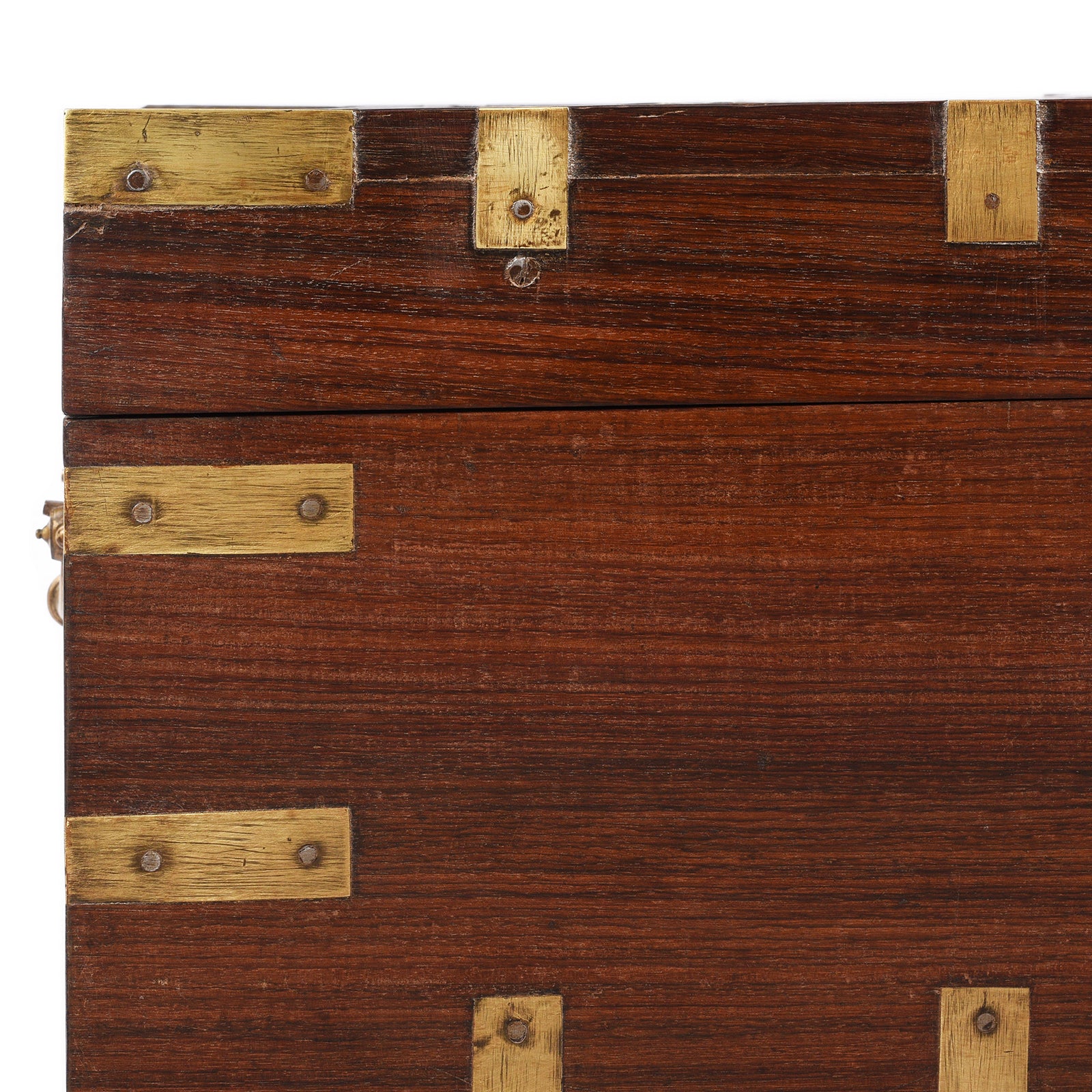Brass Bound Rosewood Document Box From Kerala - 19th Century - Image 2