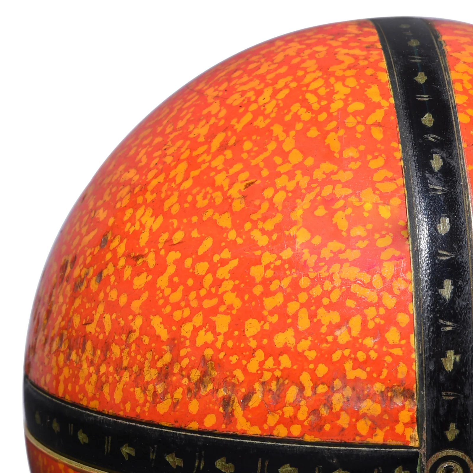 Spotted Lacquer Ball From Barmer - 19th Century - Image 3