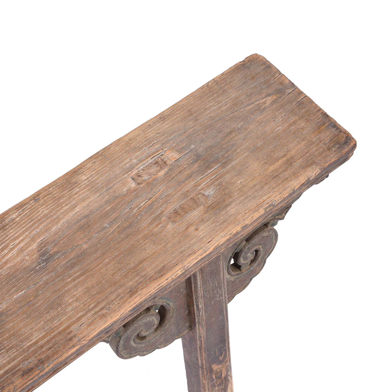 Old Chinese Elm Bench - 19thC - Image 5