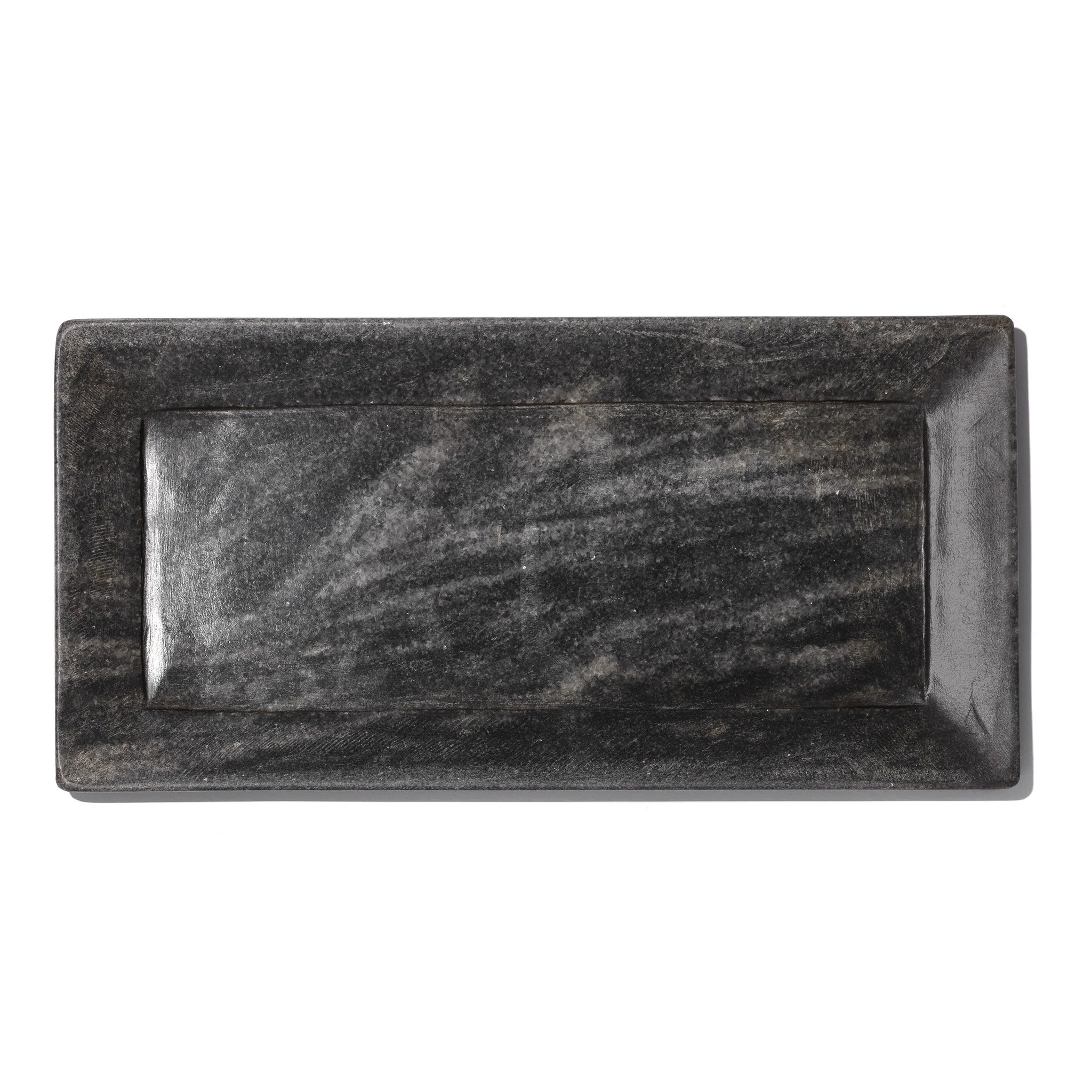 Hand Carved Black Marble Plates - Image 4