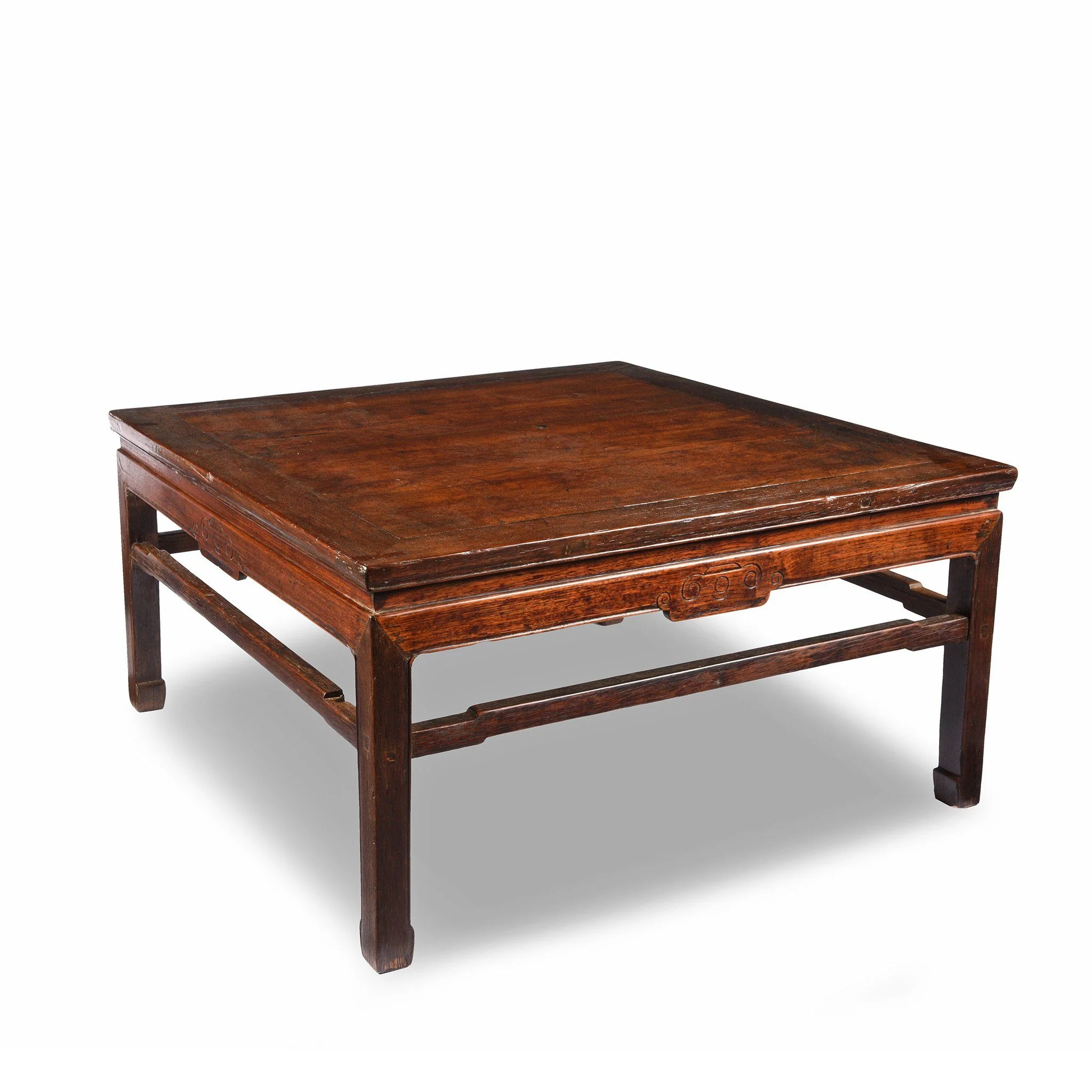 Oak & Elm Square Coffee Table From Shanxi - 19thC