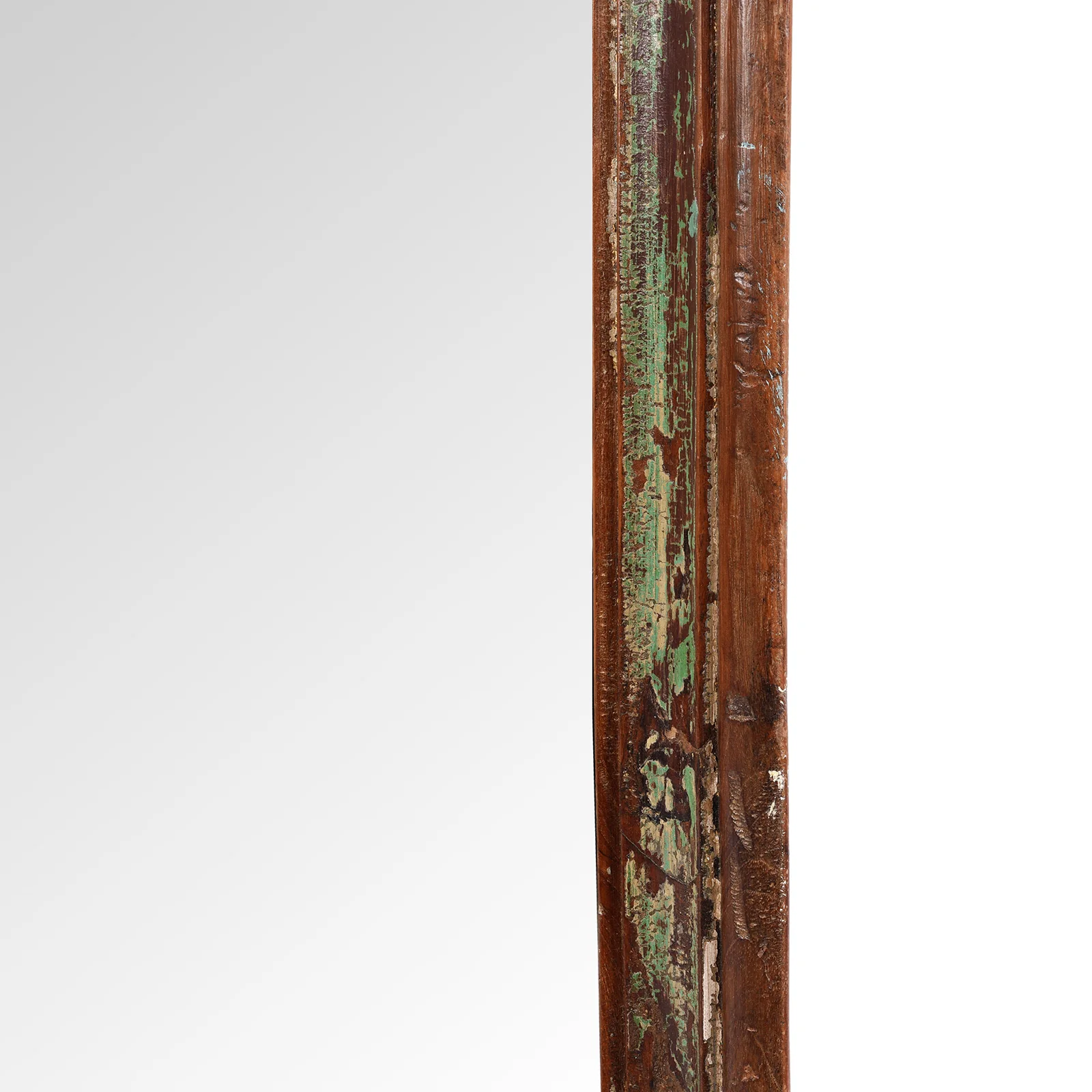 Square Mirror Made From Old Architectural Teak - Image 3