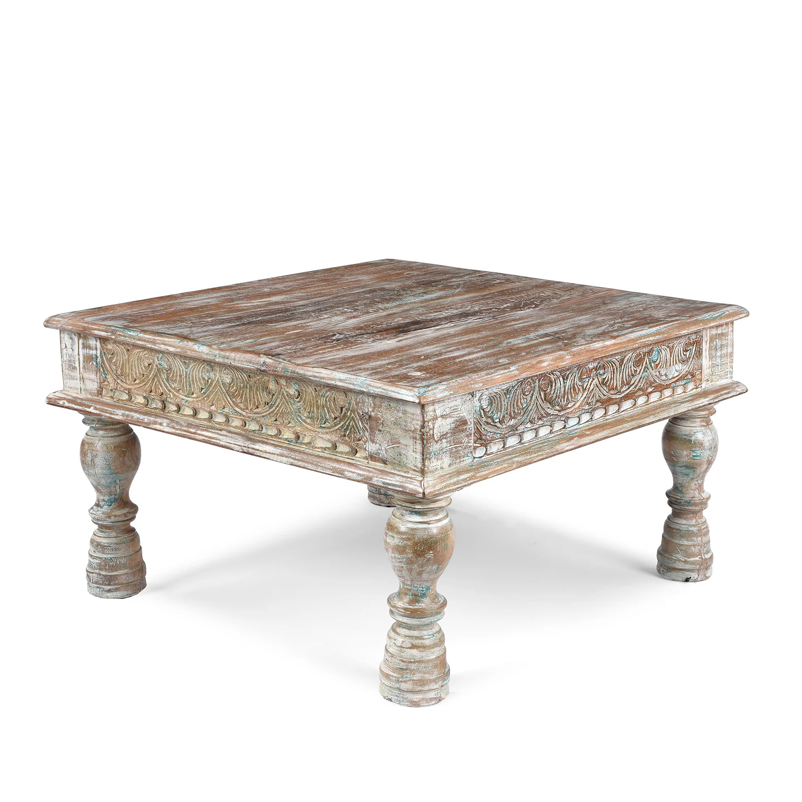Square Reclaimed Teak Takhat