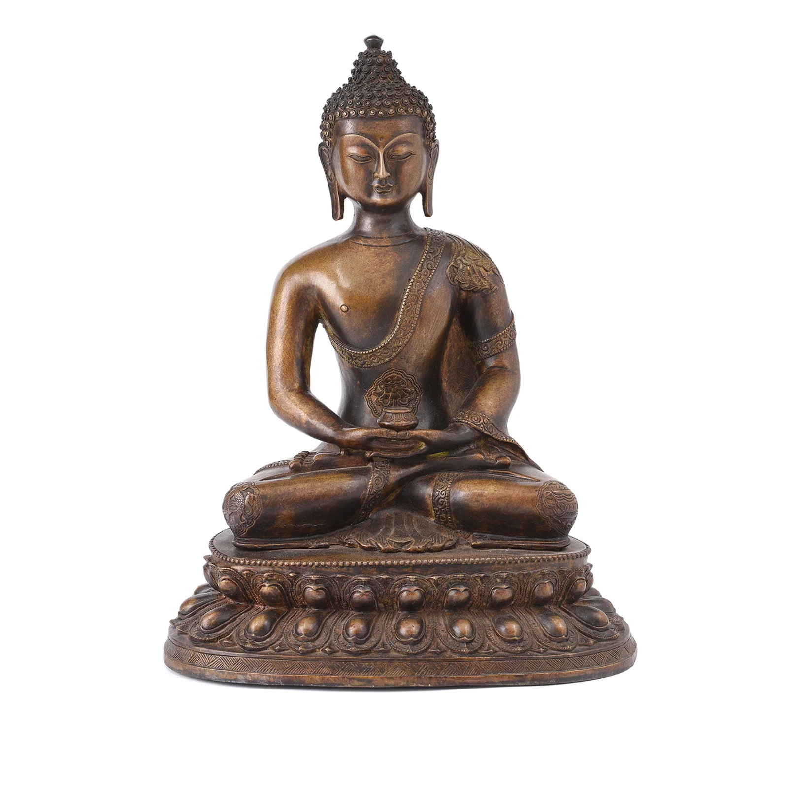 Brass Buddha Statue - Dhyana Mudra Pose