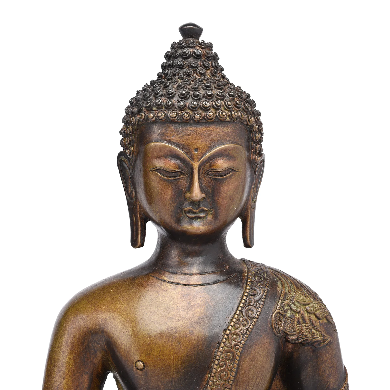 Brass Buddha Statue - Dhyana Mudra Pose - Image 2