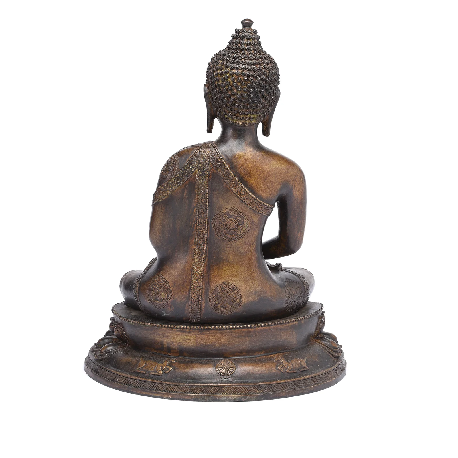 Brass Buddha Statue - Dhyana Mudra Pose - Image 4
