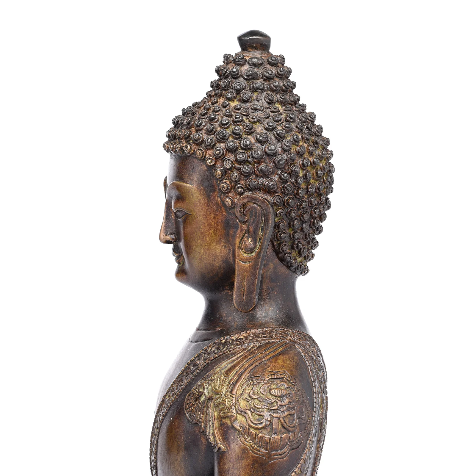 Brass Buddha Statue - Dhyana Mudra Pose - Image 5