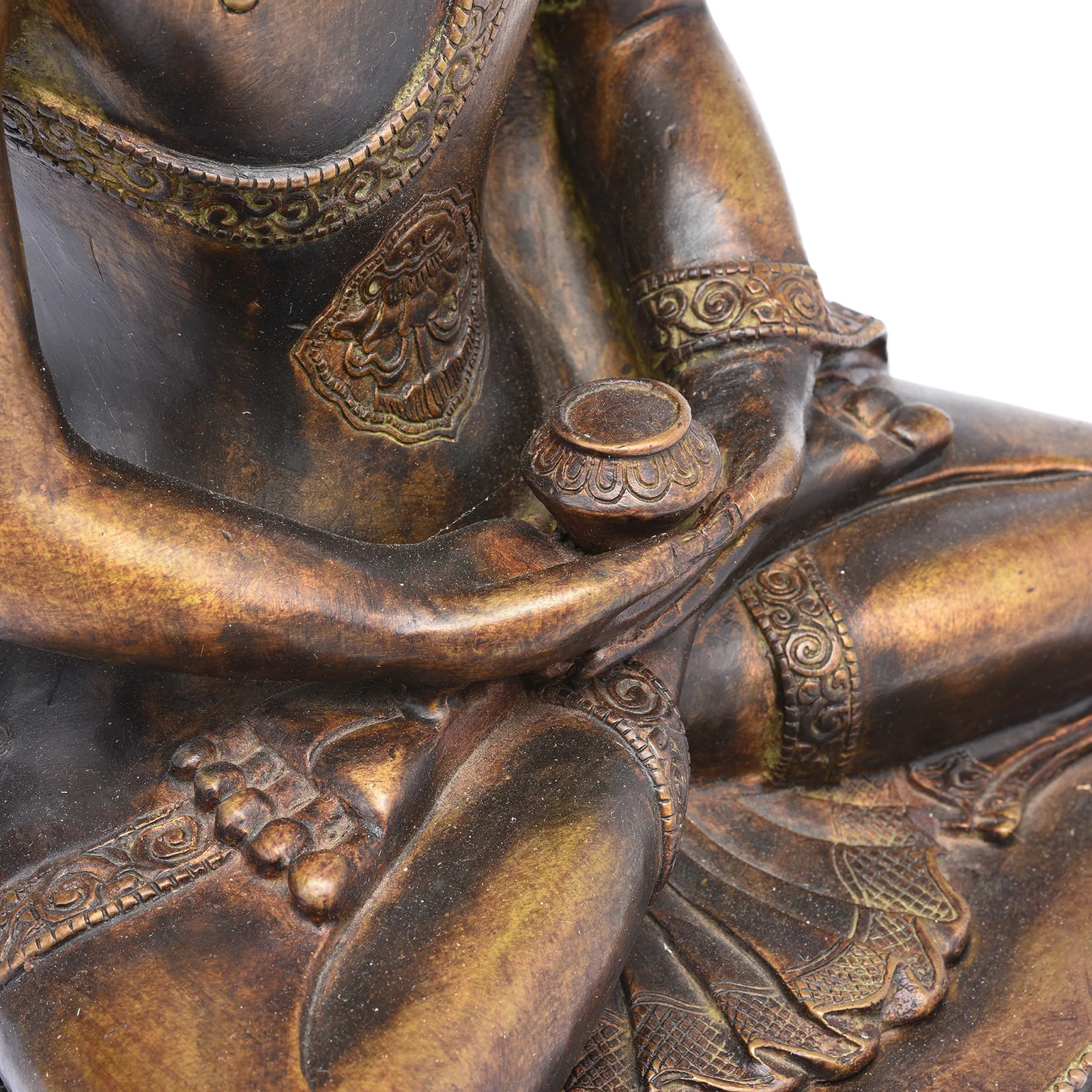 Brass Buddha Statue - Dhyana Mudra Pose - Image 9