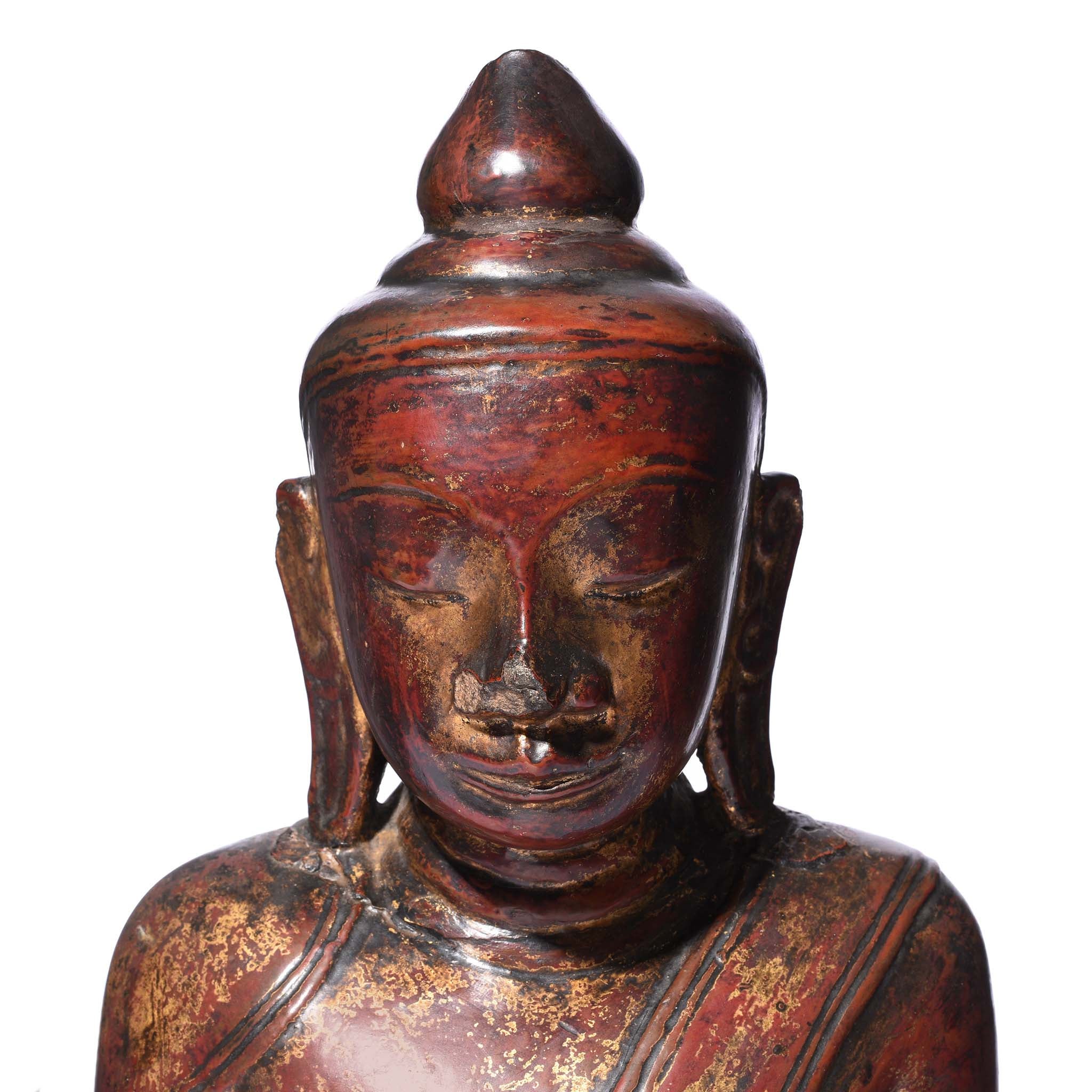 Stone Amarapura Buddha In Bhumisparsha From Burma - 18thC - Image 7