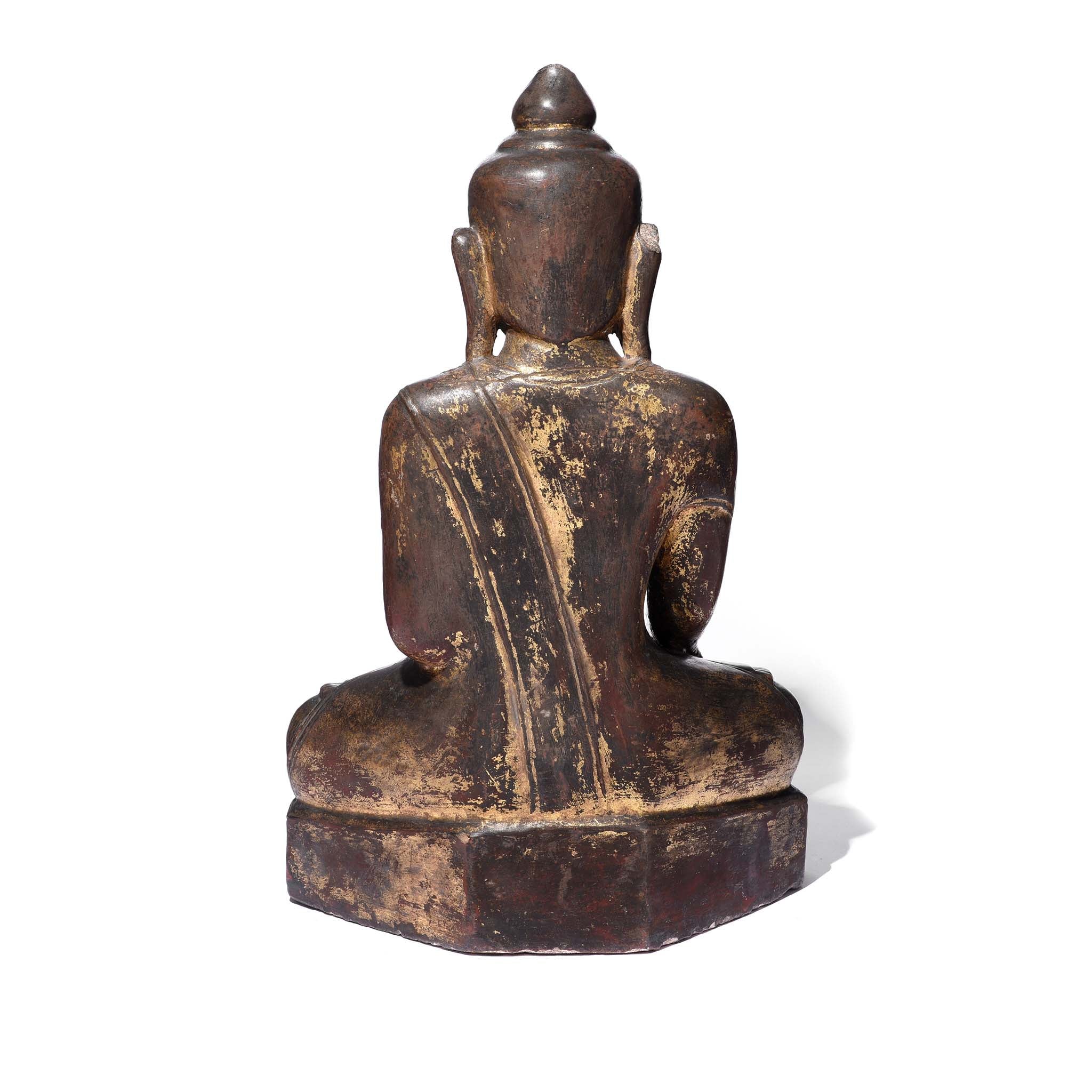 Stone Amarapura Buddha In Bhumisparsha From Burma - 18thC - Image 8