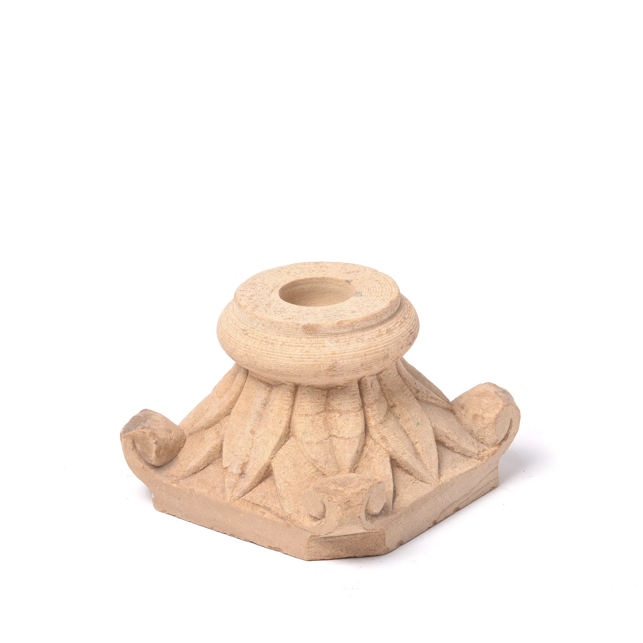 Stone Candle Stand From Jaisalmer