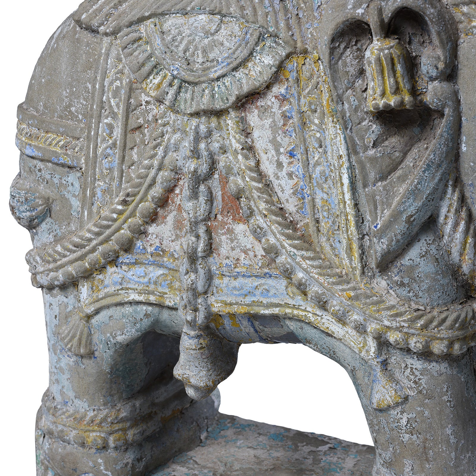 Stone Elephant With Riders From Kutch - 18th Century - Image 12