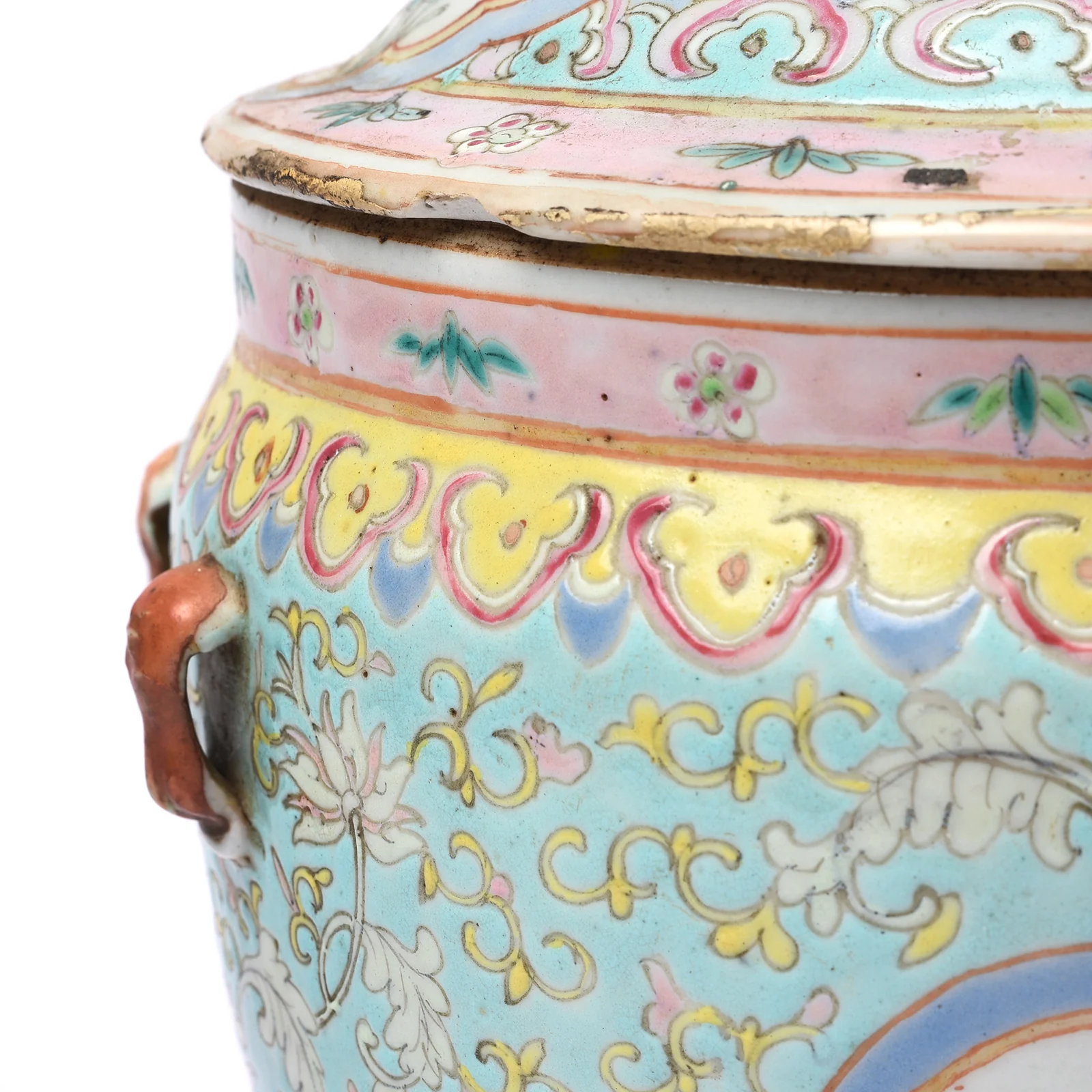 Straits Chinese Kamcheng Pot & Cover - Late 19th Century - Image 3