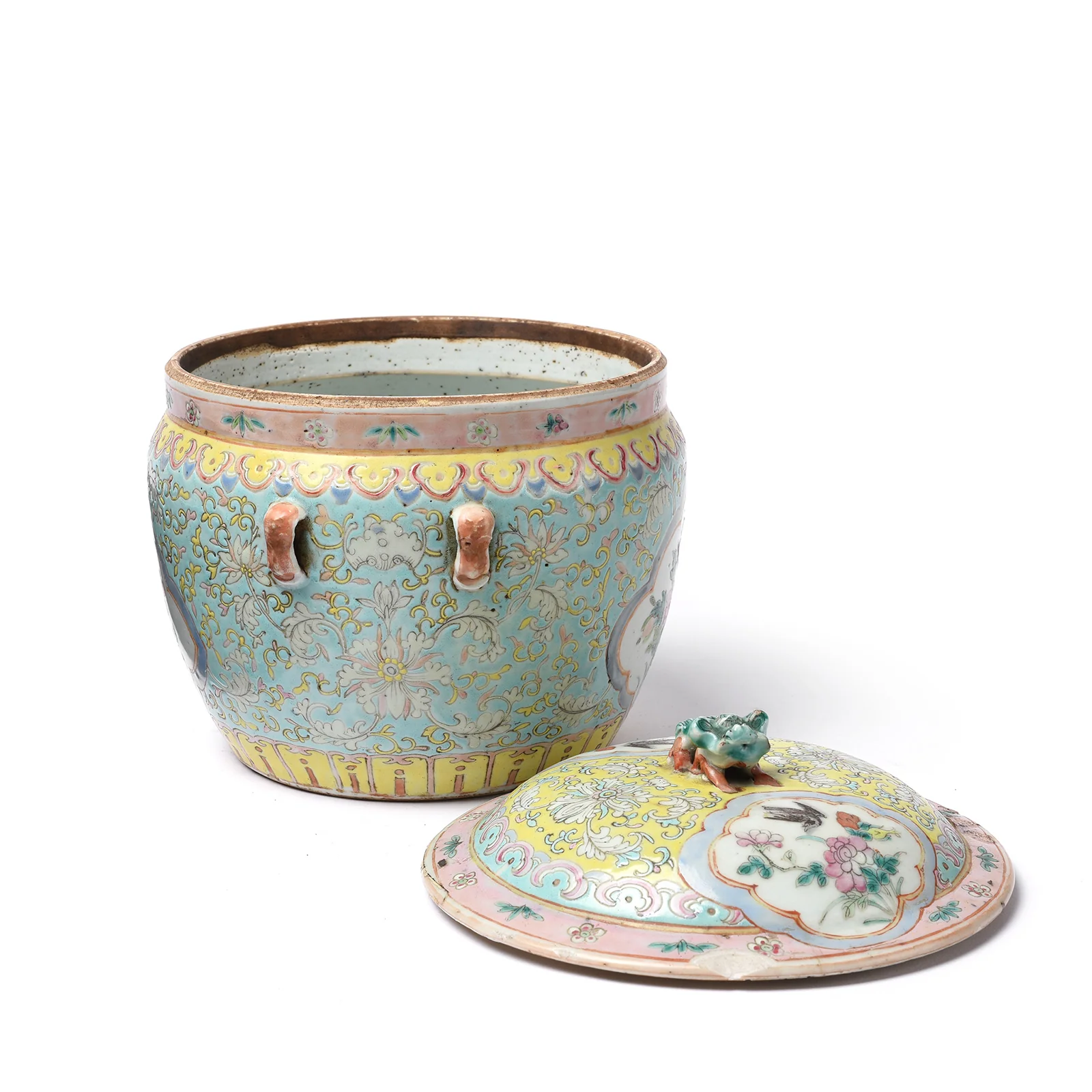 Straits Chinese Kamcheng Pot & Cover - Late 19th Century - Image 4