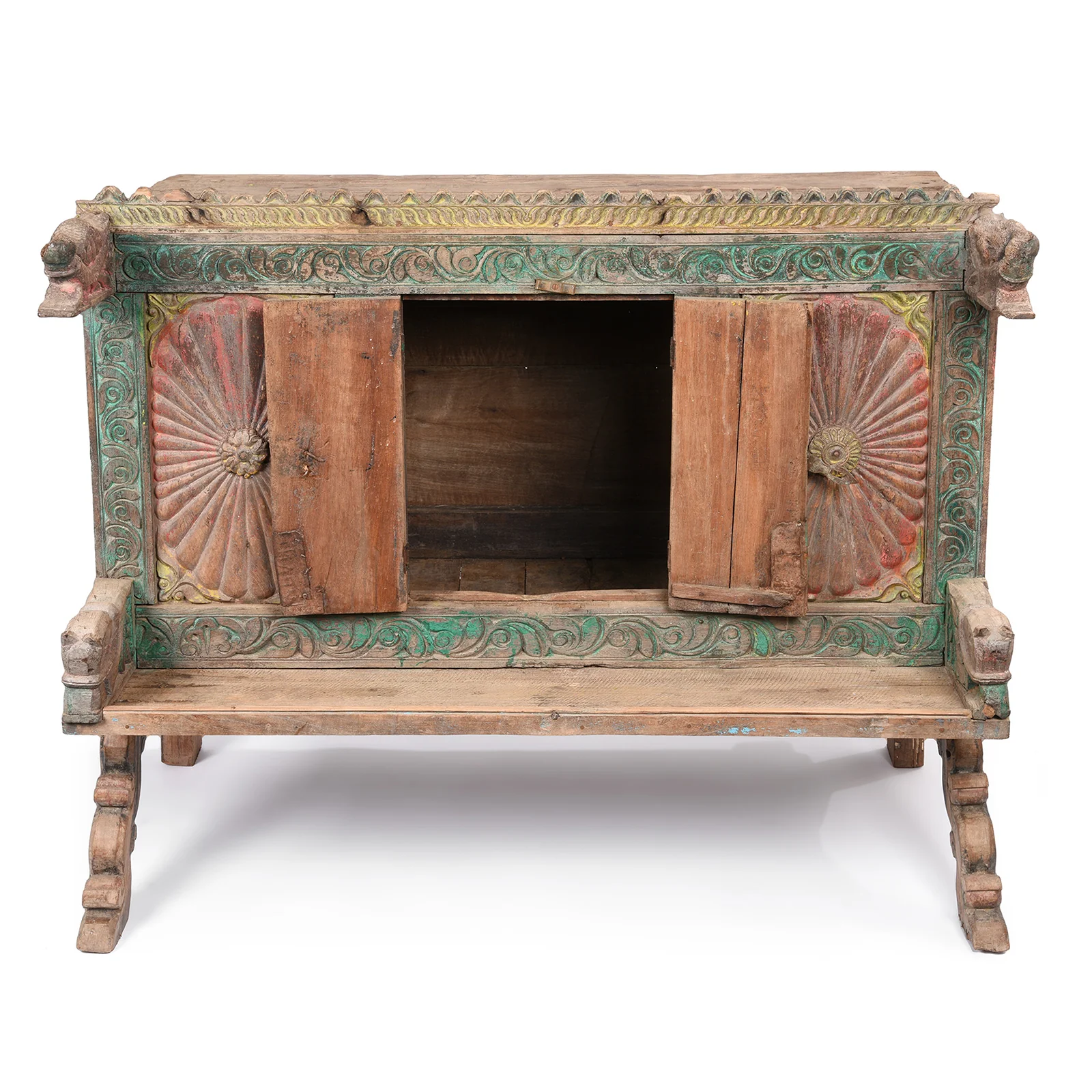 Painted Majus Dowry Chest From Gujarat- 19thC - Image 3
