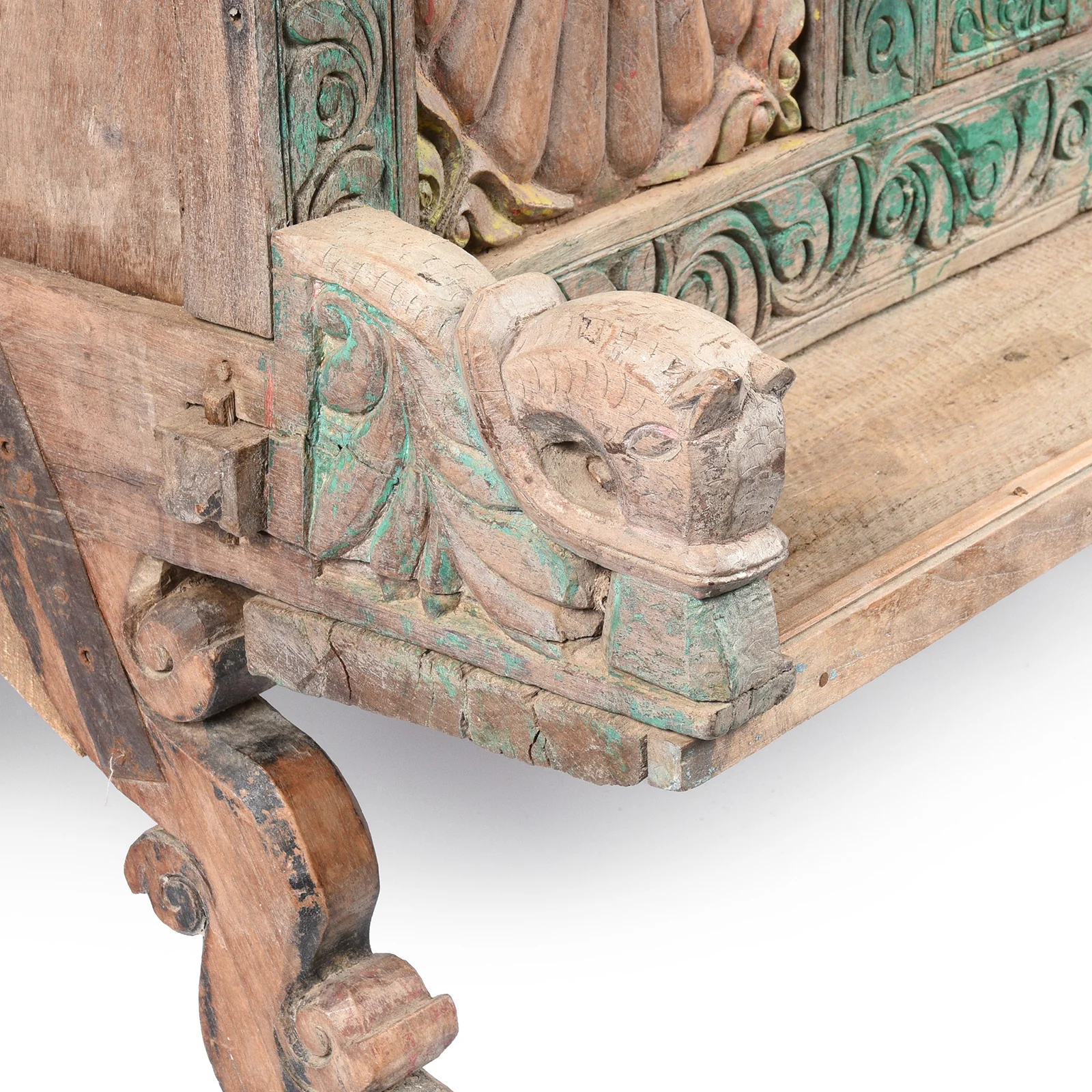 Painted Majus Dowry Chest From Gujarat- 19thC - Image 5