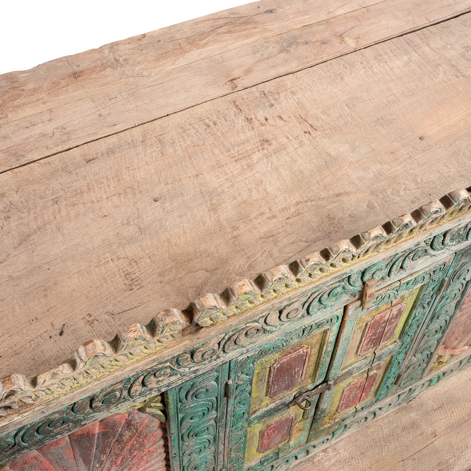 Painted Majus Dowry Chest From Gujarat- 19thC - Image 6