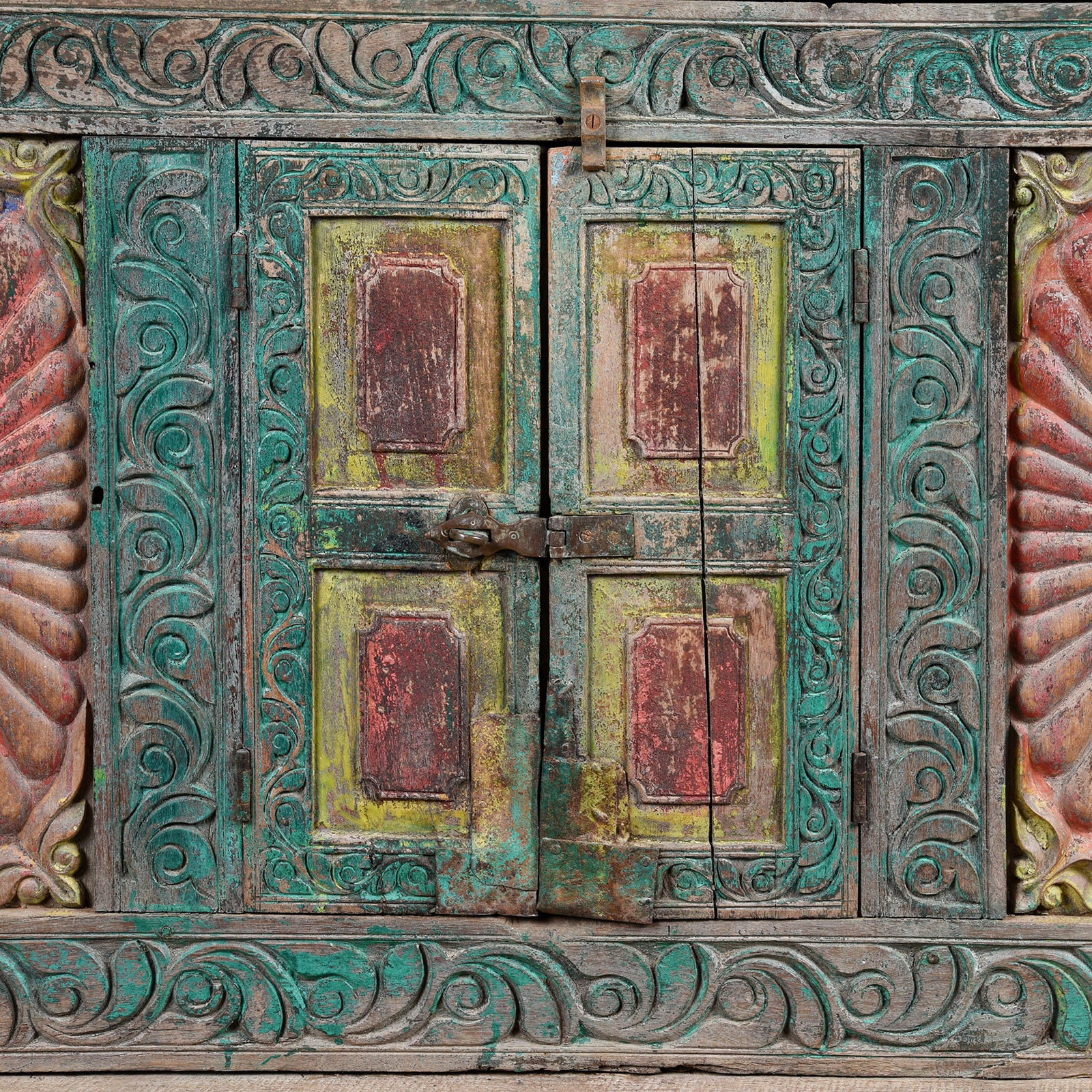 Painted Majus Dowry Chest From Gujarat- 19thC - Image 8