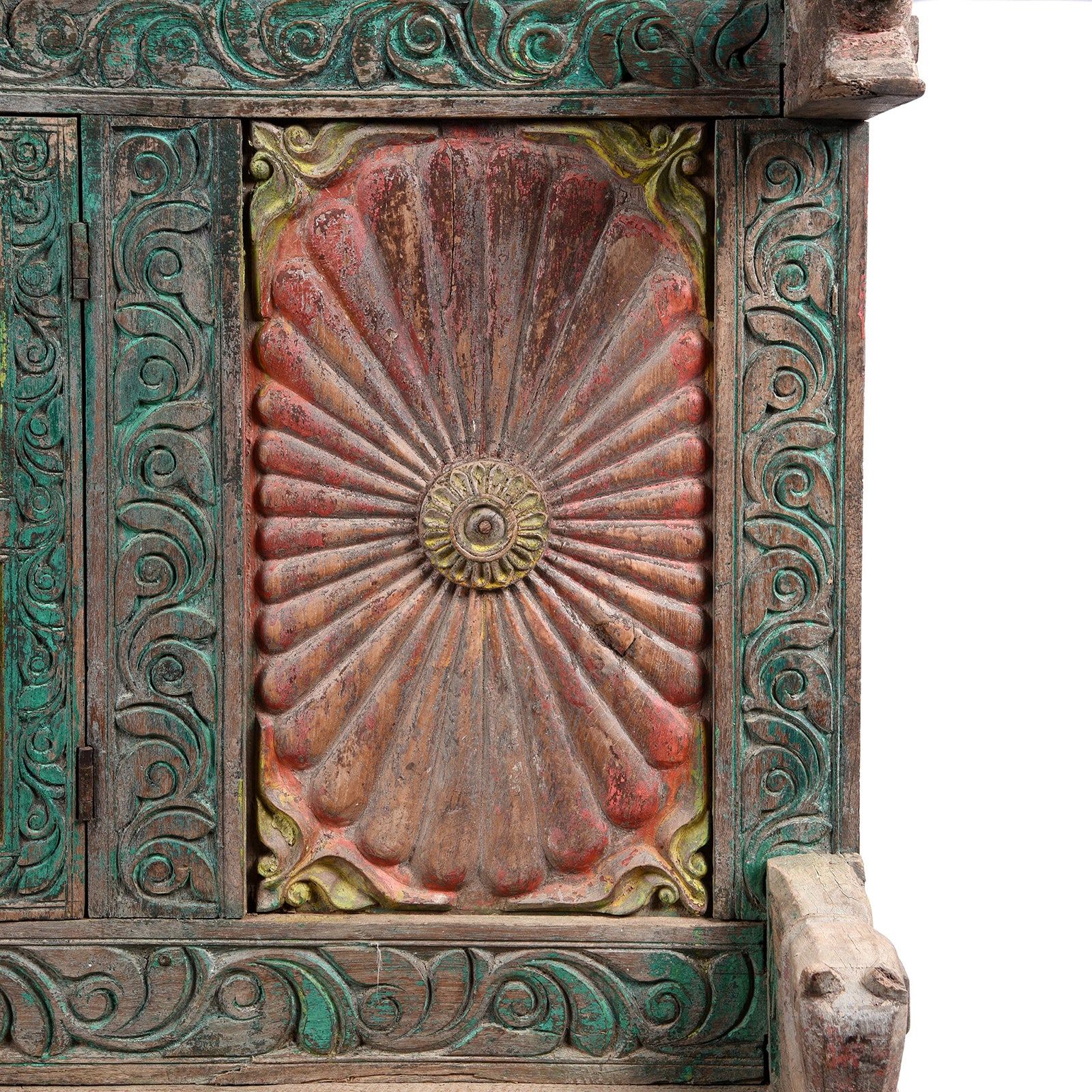 Painted Majus Dowry Chest From Gujarat- 19thC - Image 9