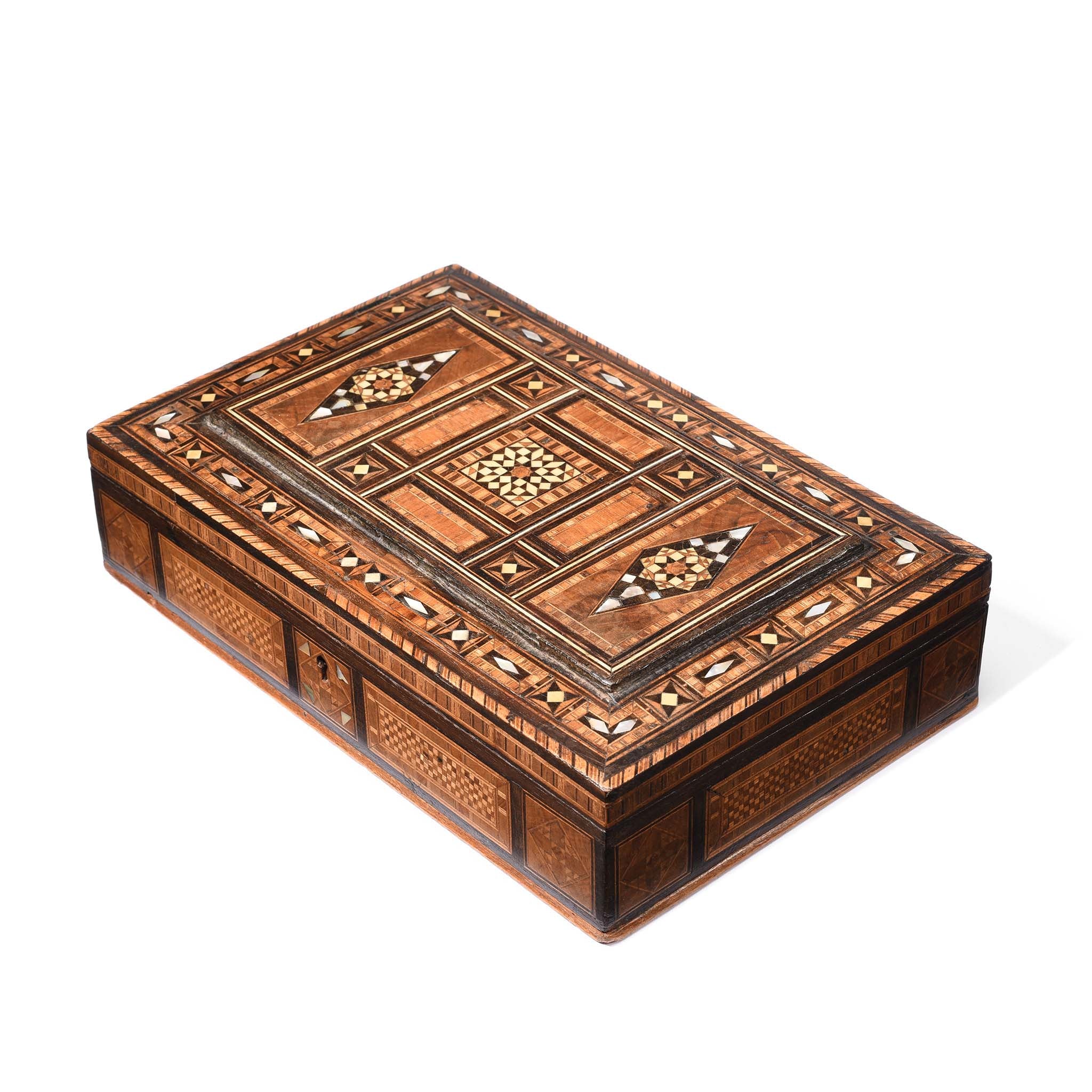 Syrian Marquetry Keepsake Box - Early 20thC - Image 2