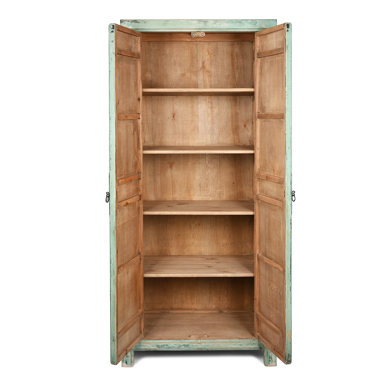 Green Painted Cabinet Made From Old Pine - Image 4