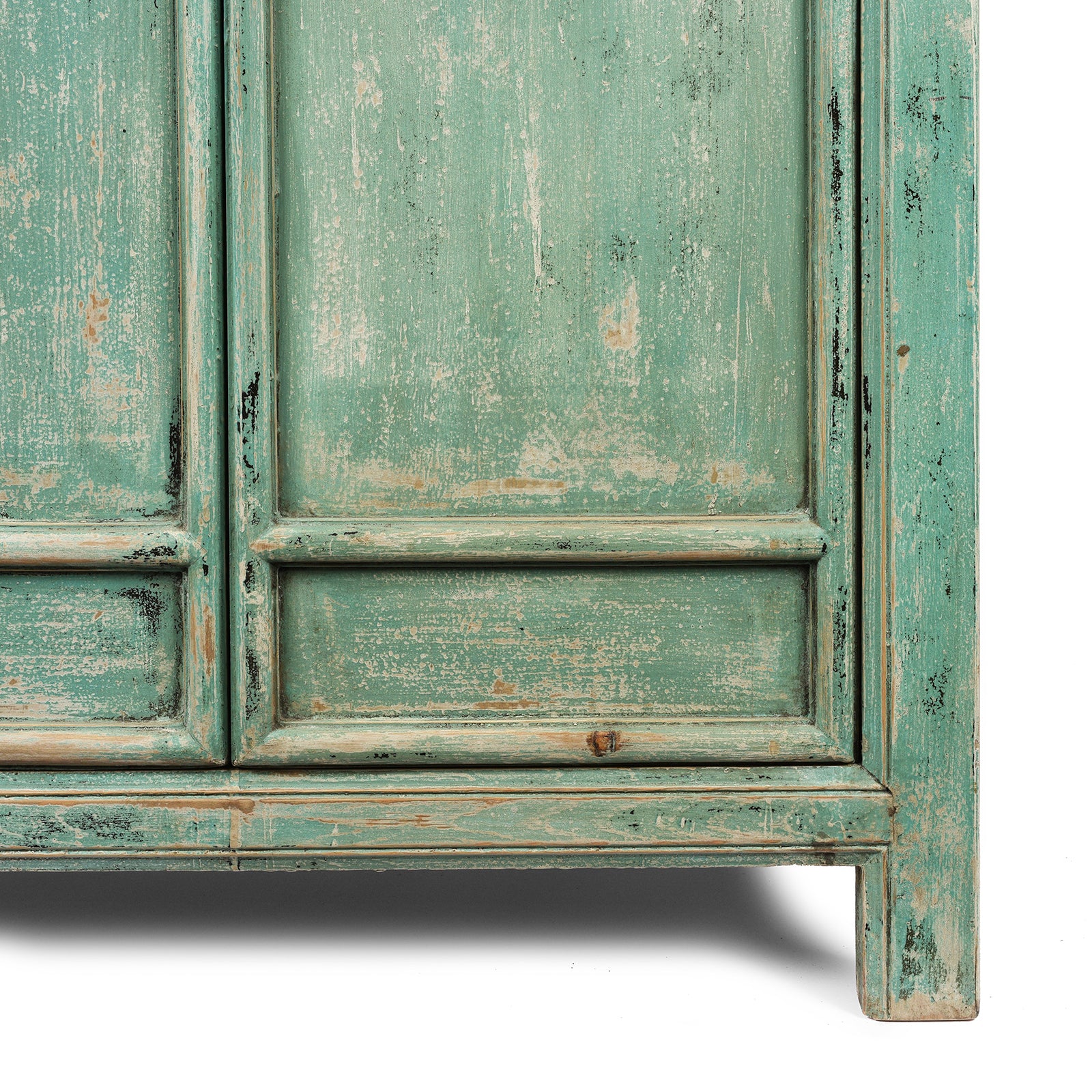 Green Painted Cabinet Made From Old Pine - Image 7