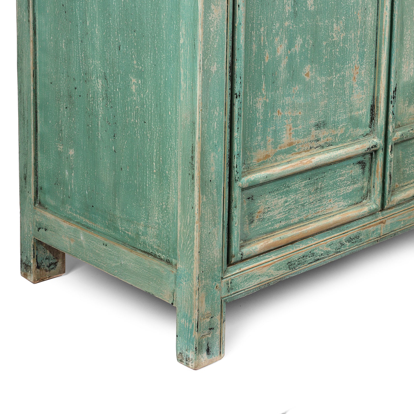 Green Painted Cabinet Made From Old Pine - Image 8