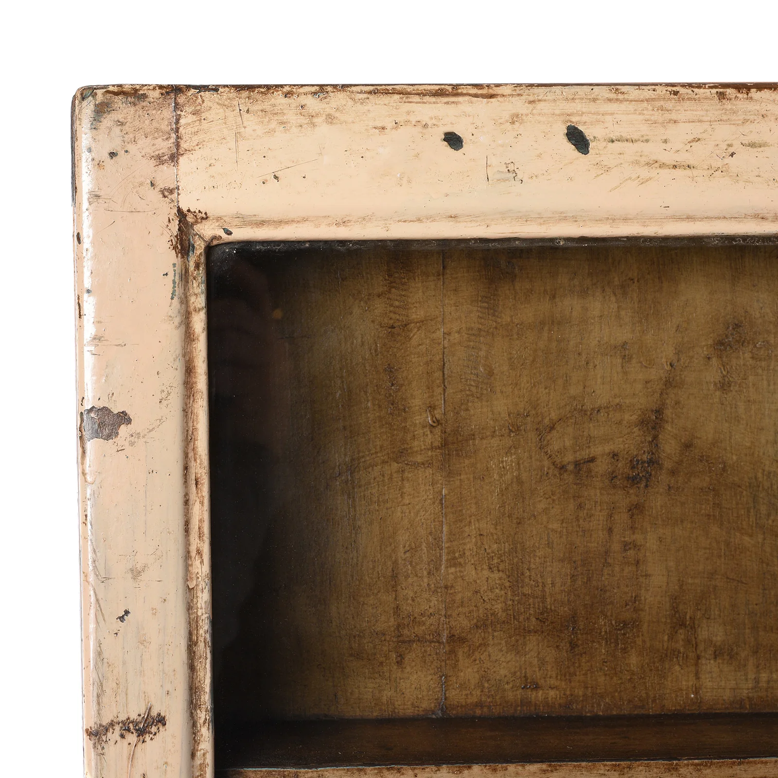 Painted Teak Glazed Wall Cabinet - Ca 1930 - Image 2