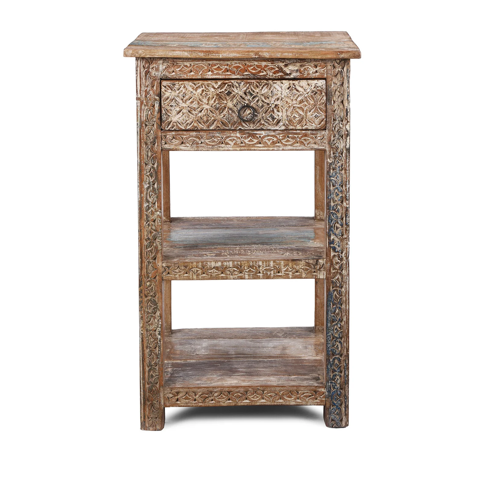 Reclaimed Teak Bedside Table - Image 2