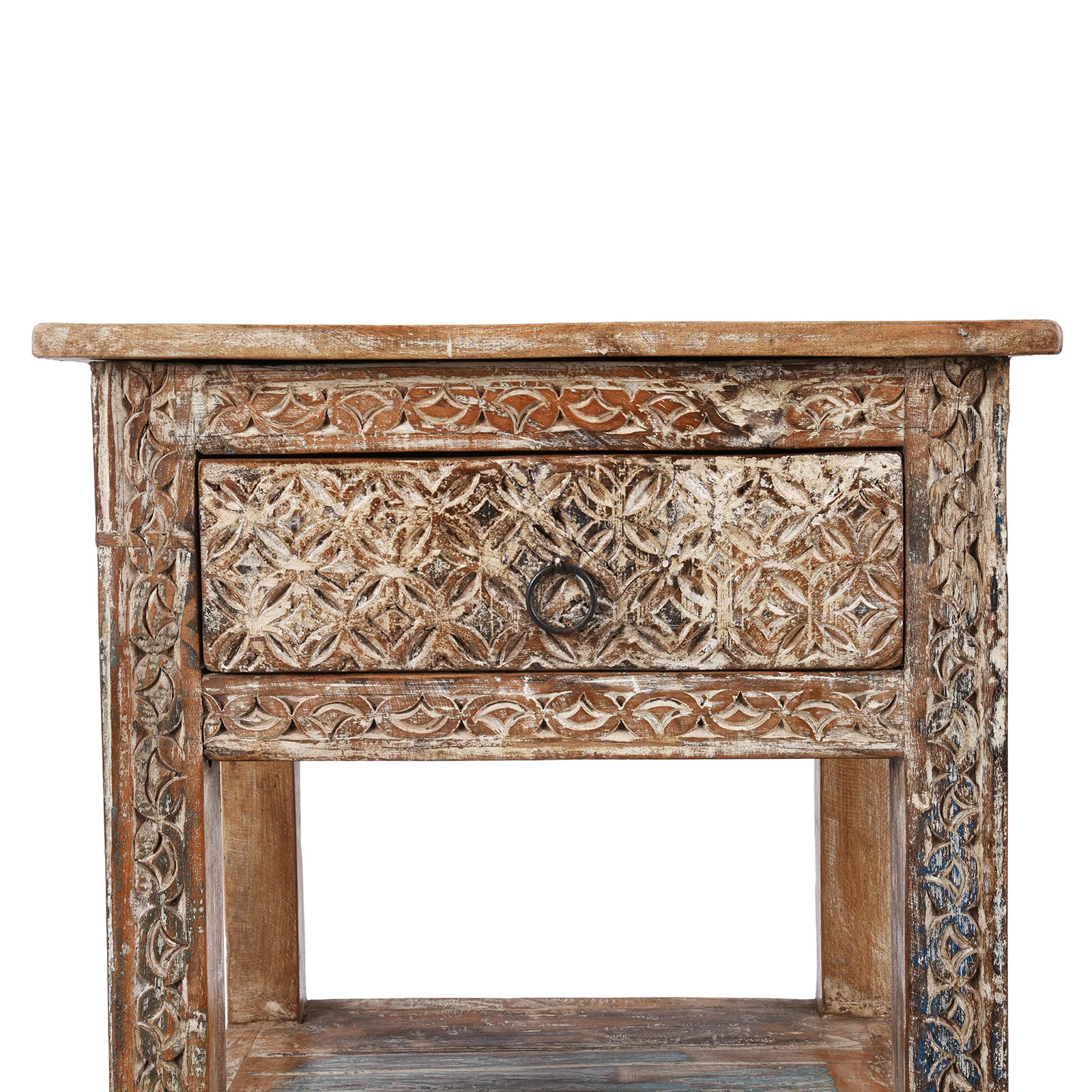Reclaimed Teak Bedside Table - Image 3