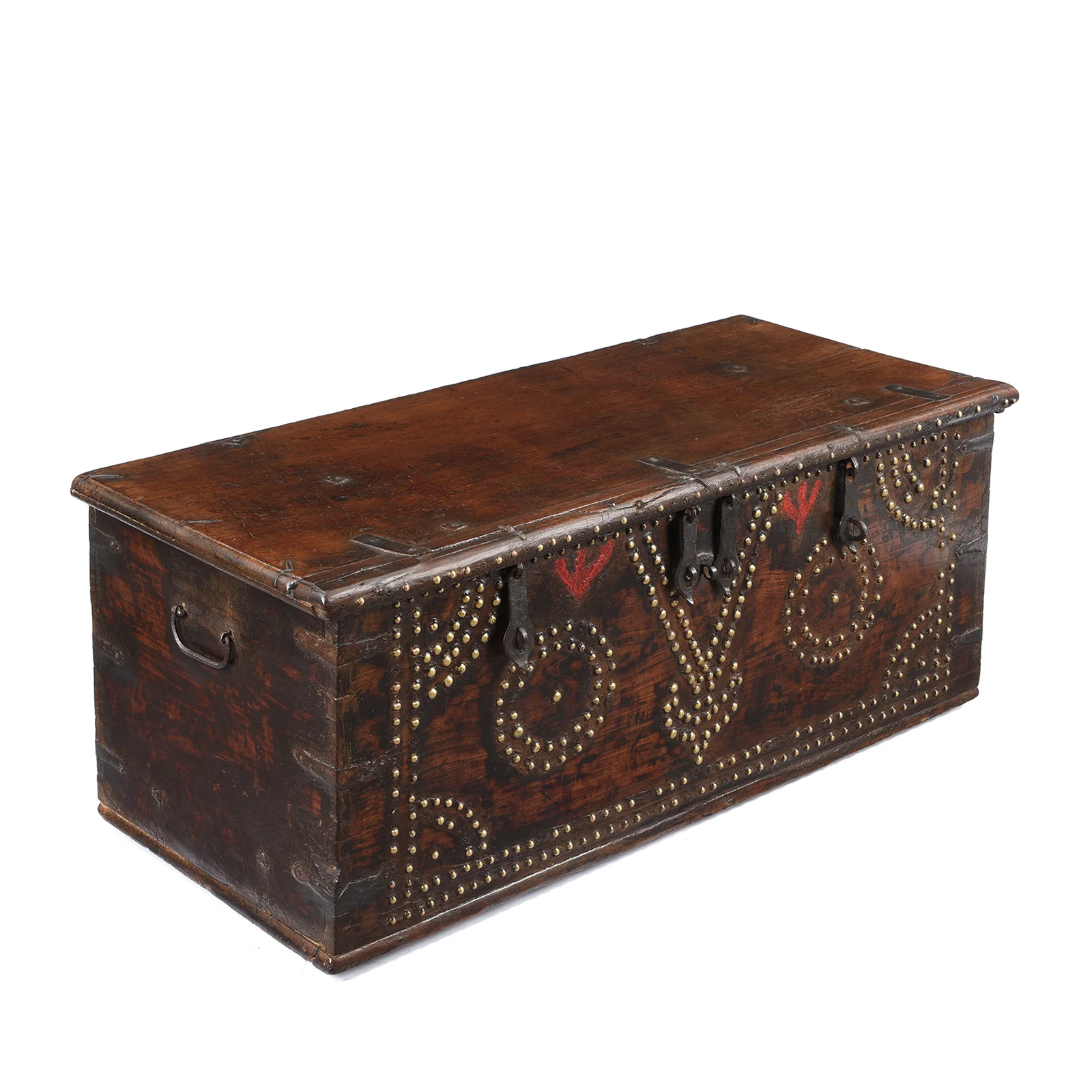 Brass Studded 'Zanzibar' Chest From Kutch - 19th Century - Image 4