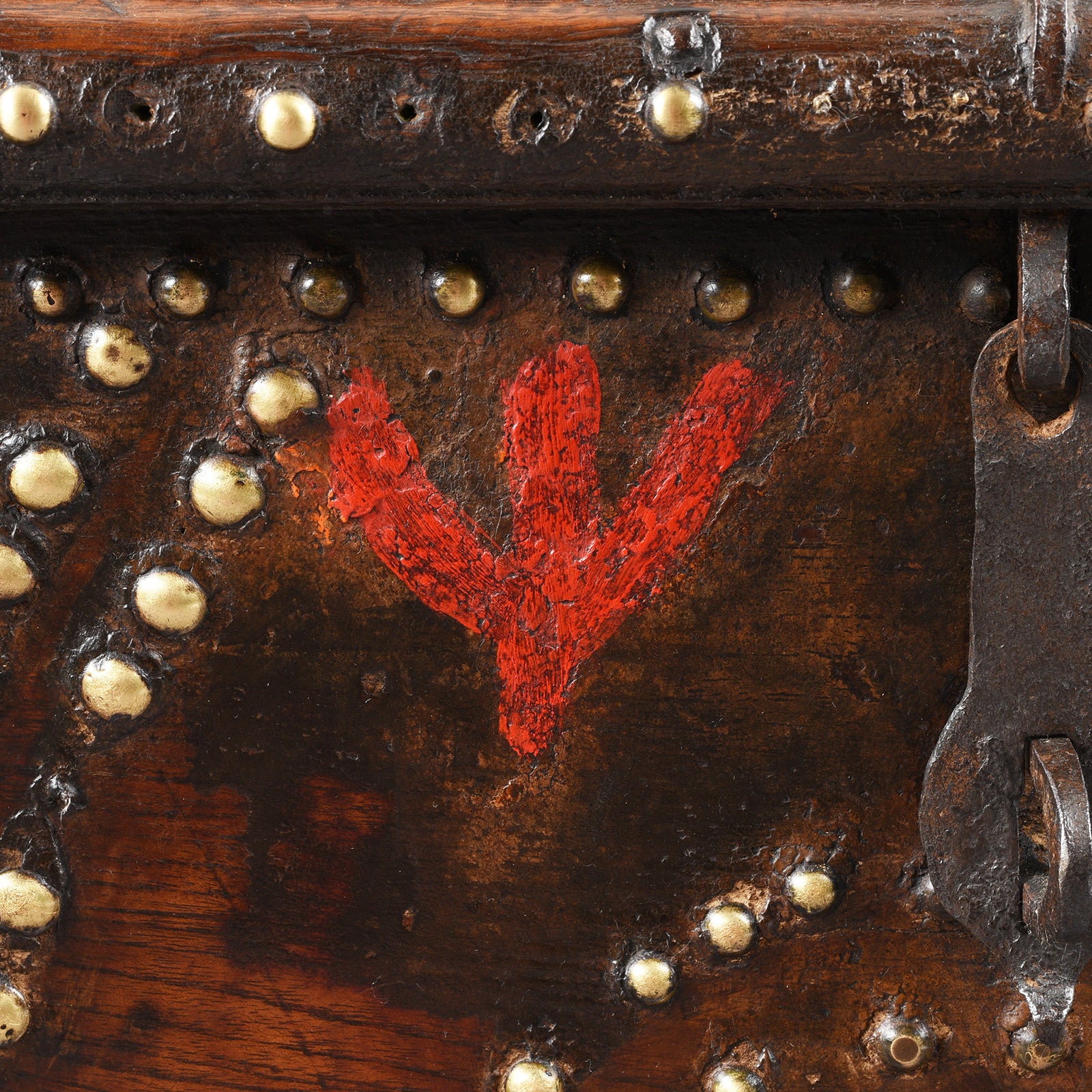 Brass Studded 'Zanzibar' Chest From Kutch - 19th Century - Image 9