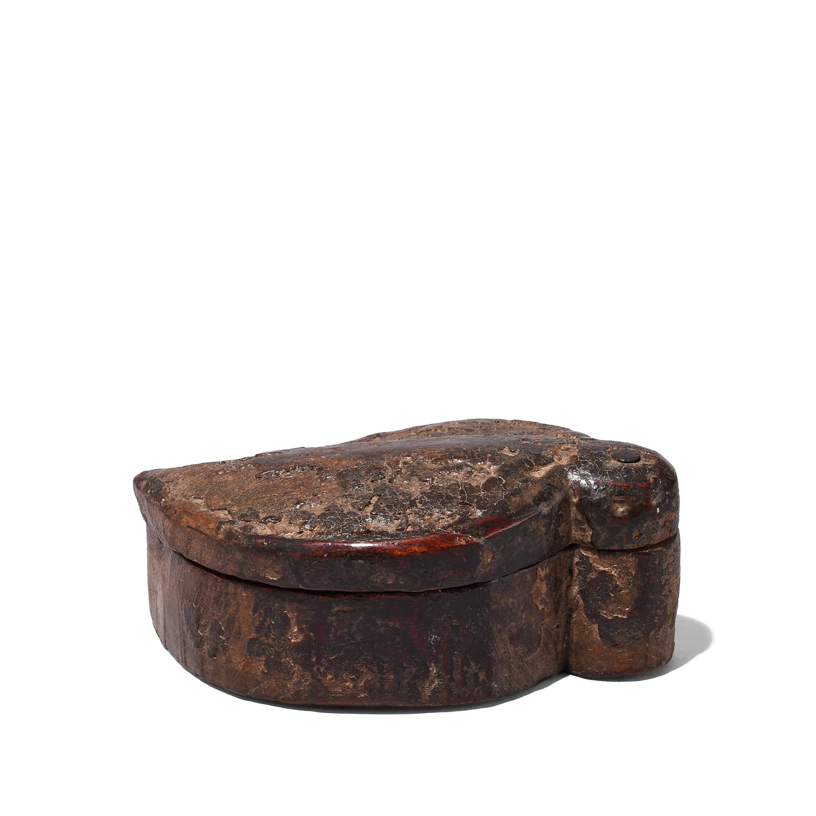 Carved Teak Tika Box From Banswara, Rajasthan - Ca 1920 - Image 3