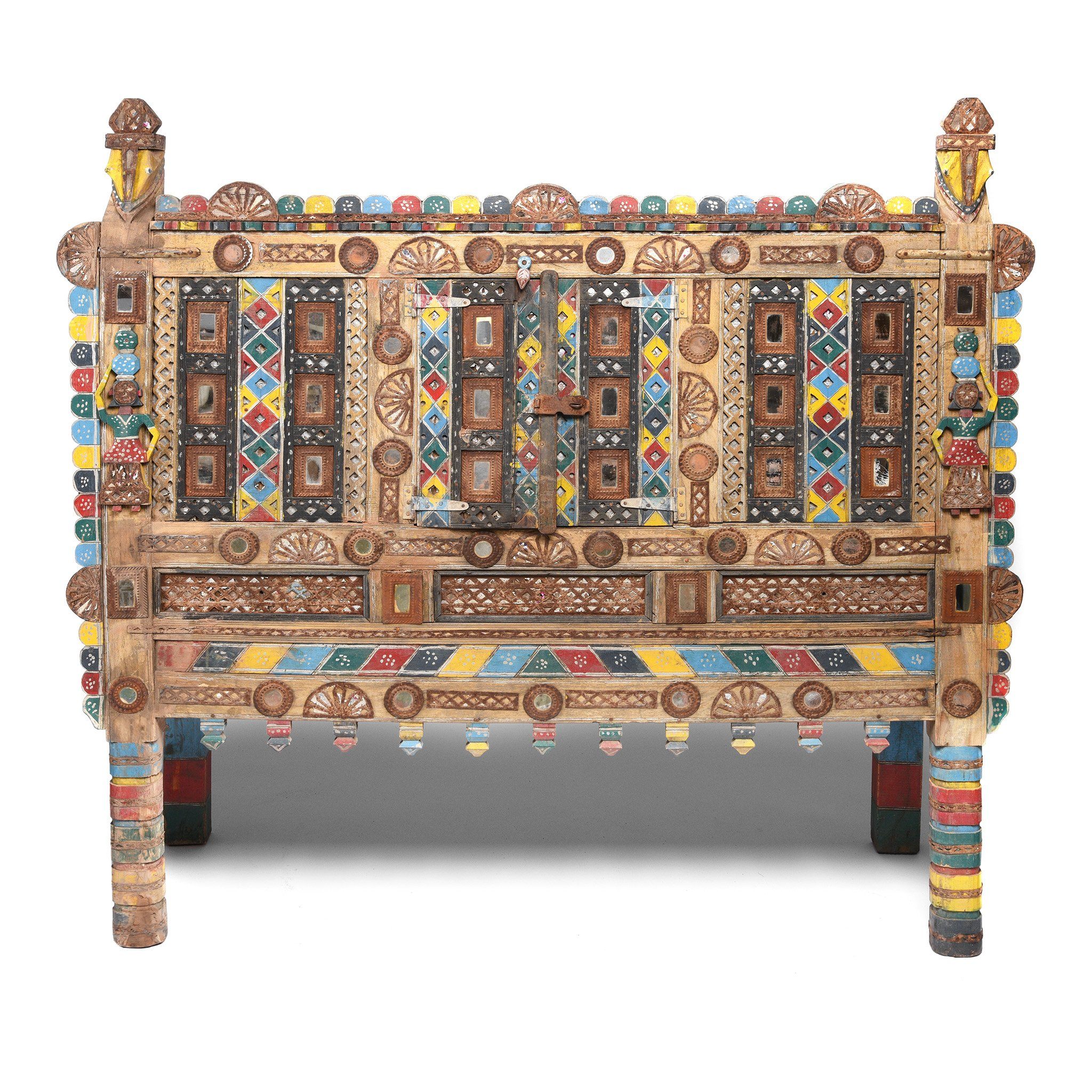 Indian "Damchiya" Dowry Chest From Kutch - Ca 1920