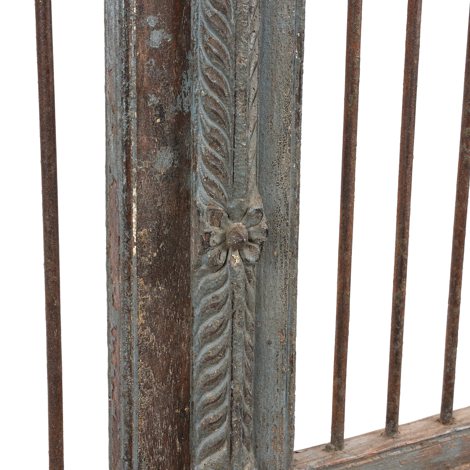 Teak Dog Gate From Gujarat - 19th Century - Image 4