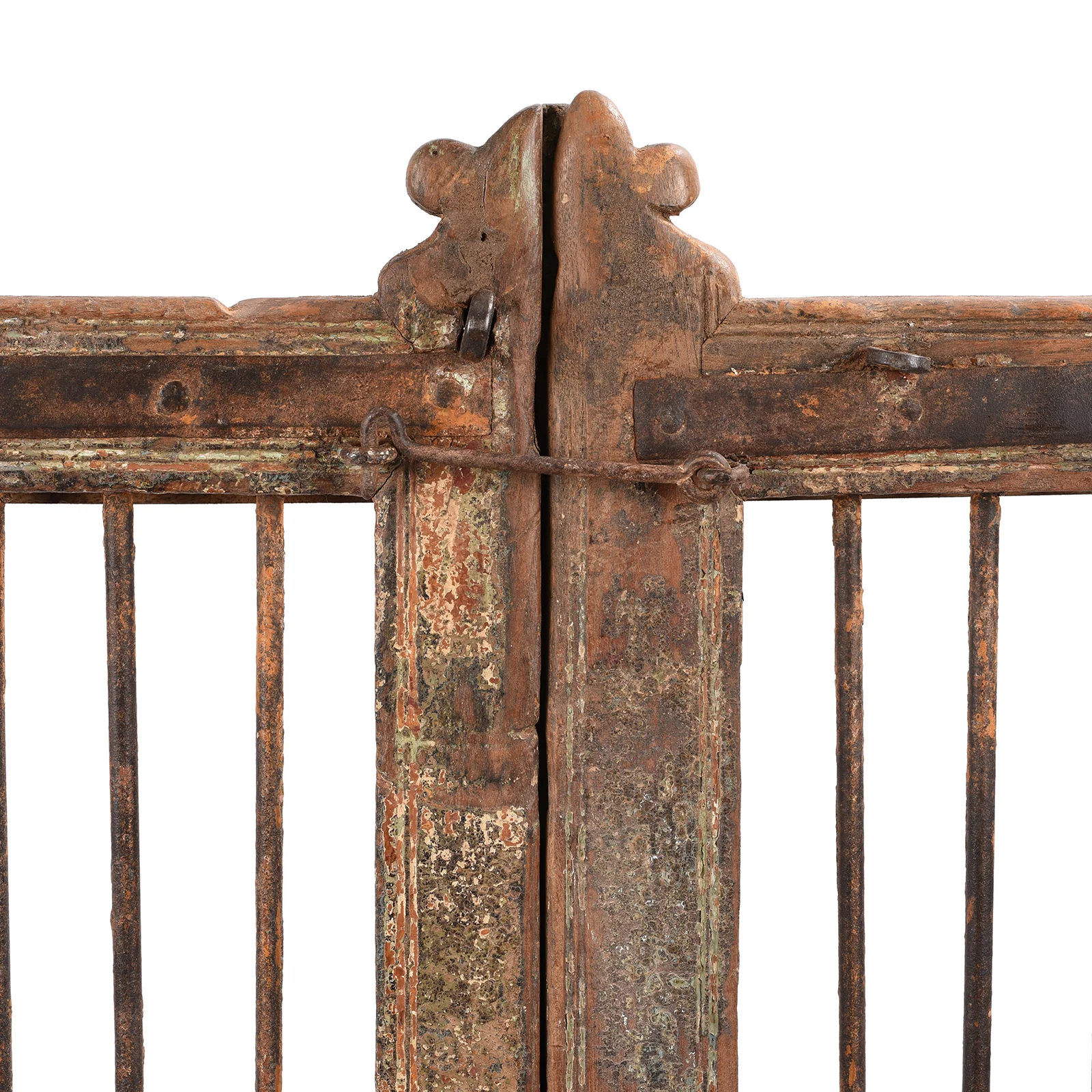 Teak Dog Gate From Gujarat - 19th Century - Image 3