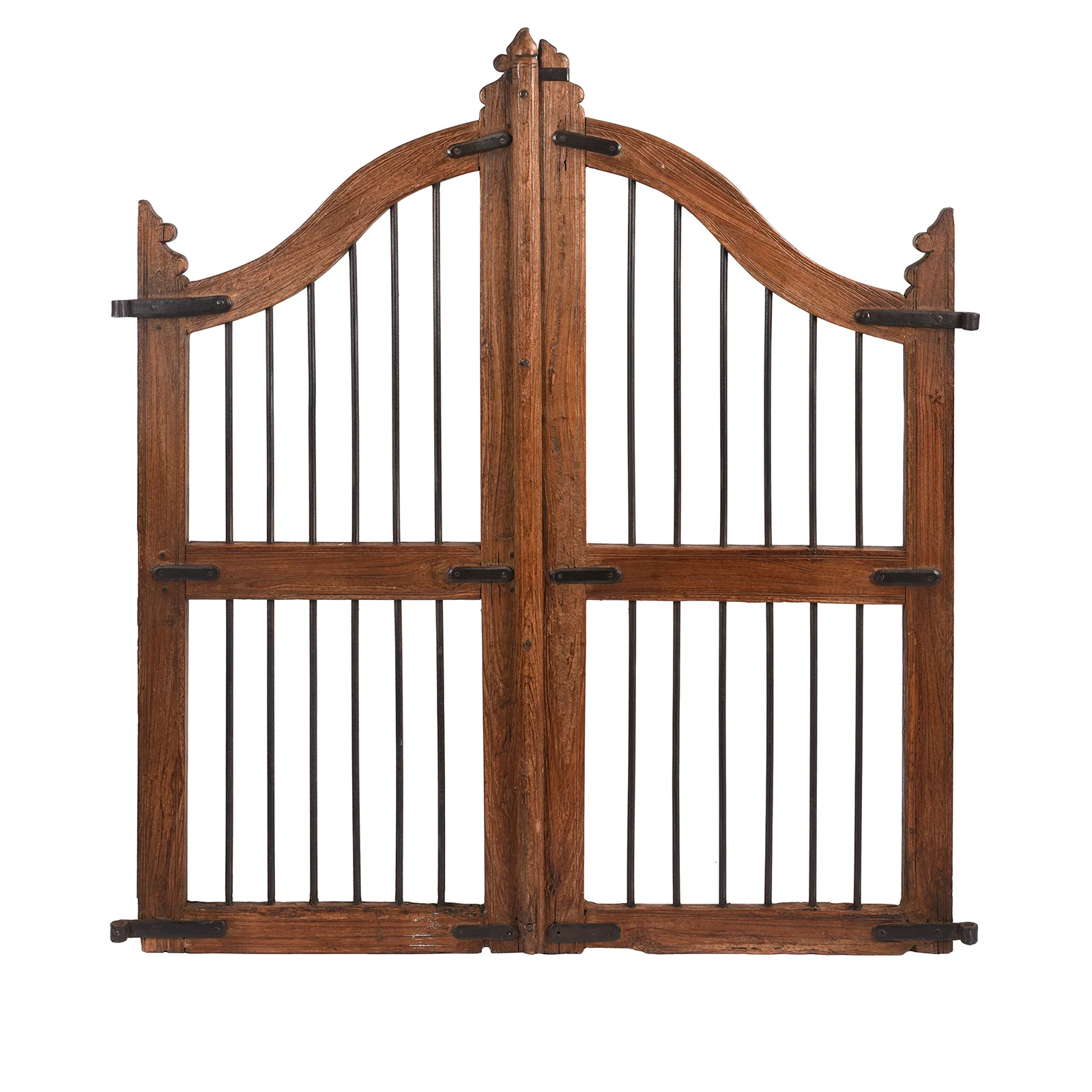 Teak Dog Gate From Gujarat - 19th Century