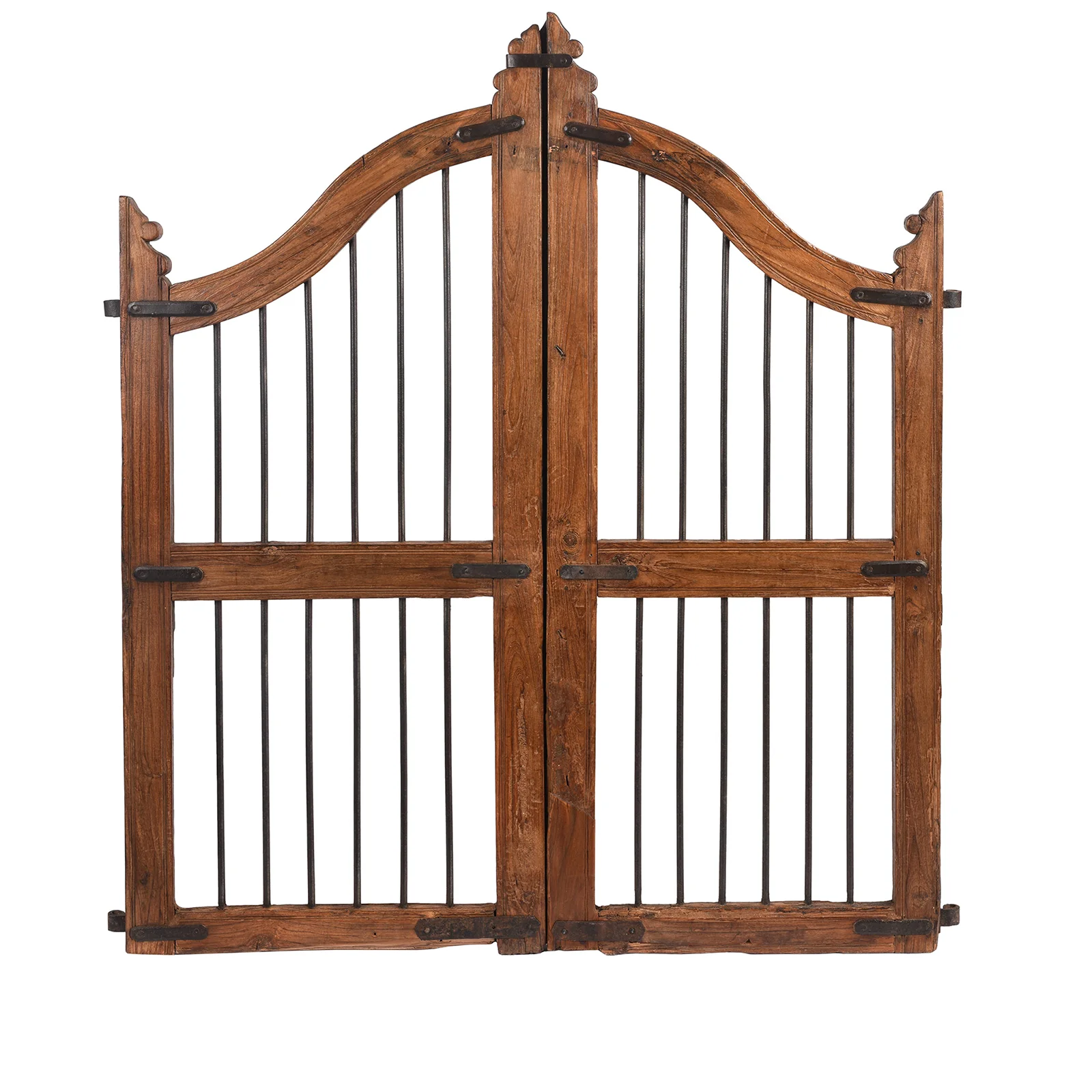 Teak Dog Gate From Gujarat - 19th Century - Image 5