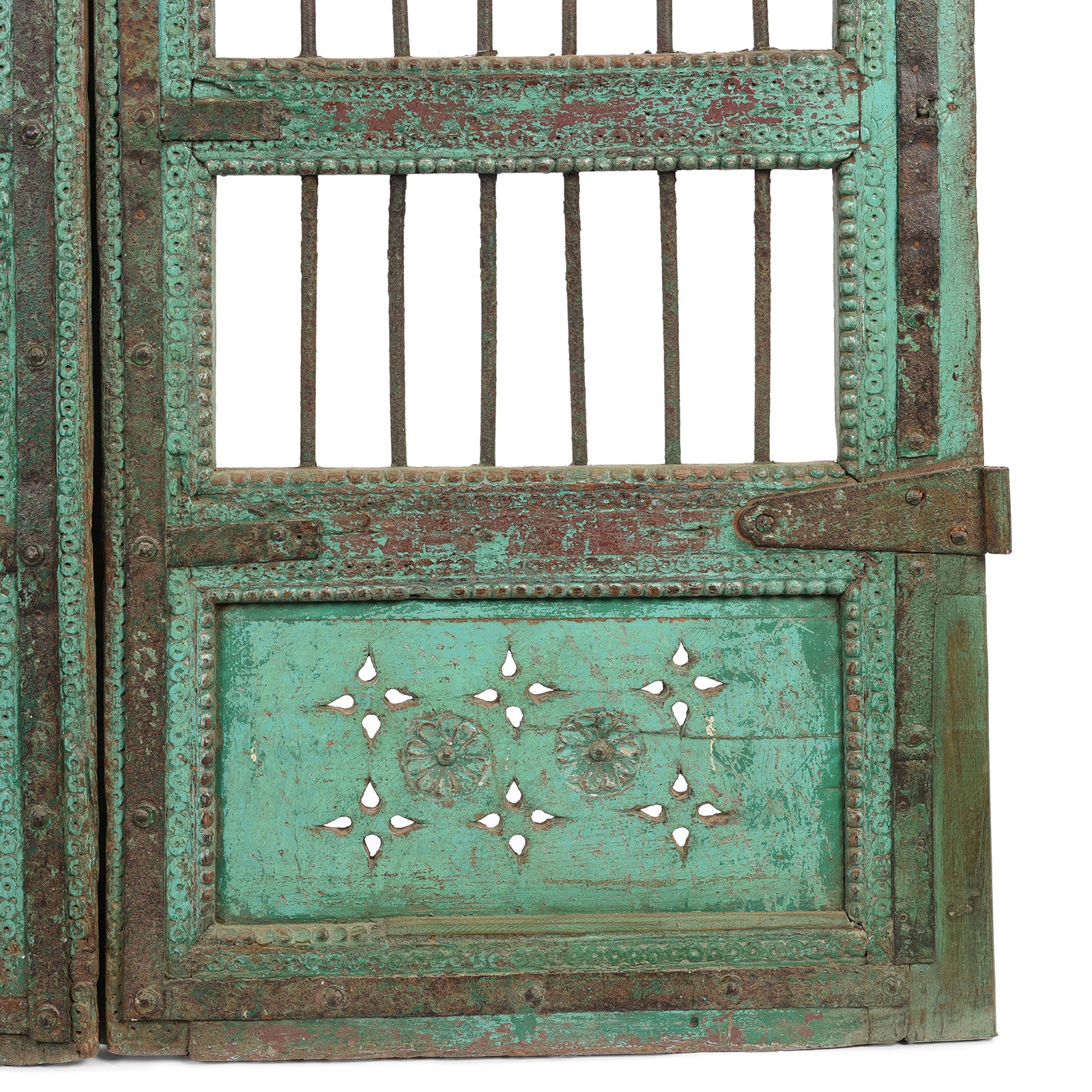 Carved Parrot Teak Dog Gate From Gujarat - 19th Century - Image 3