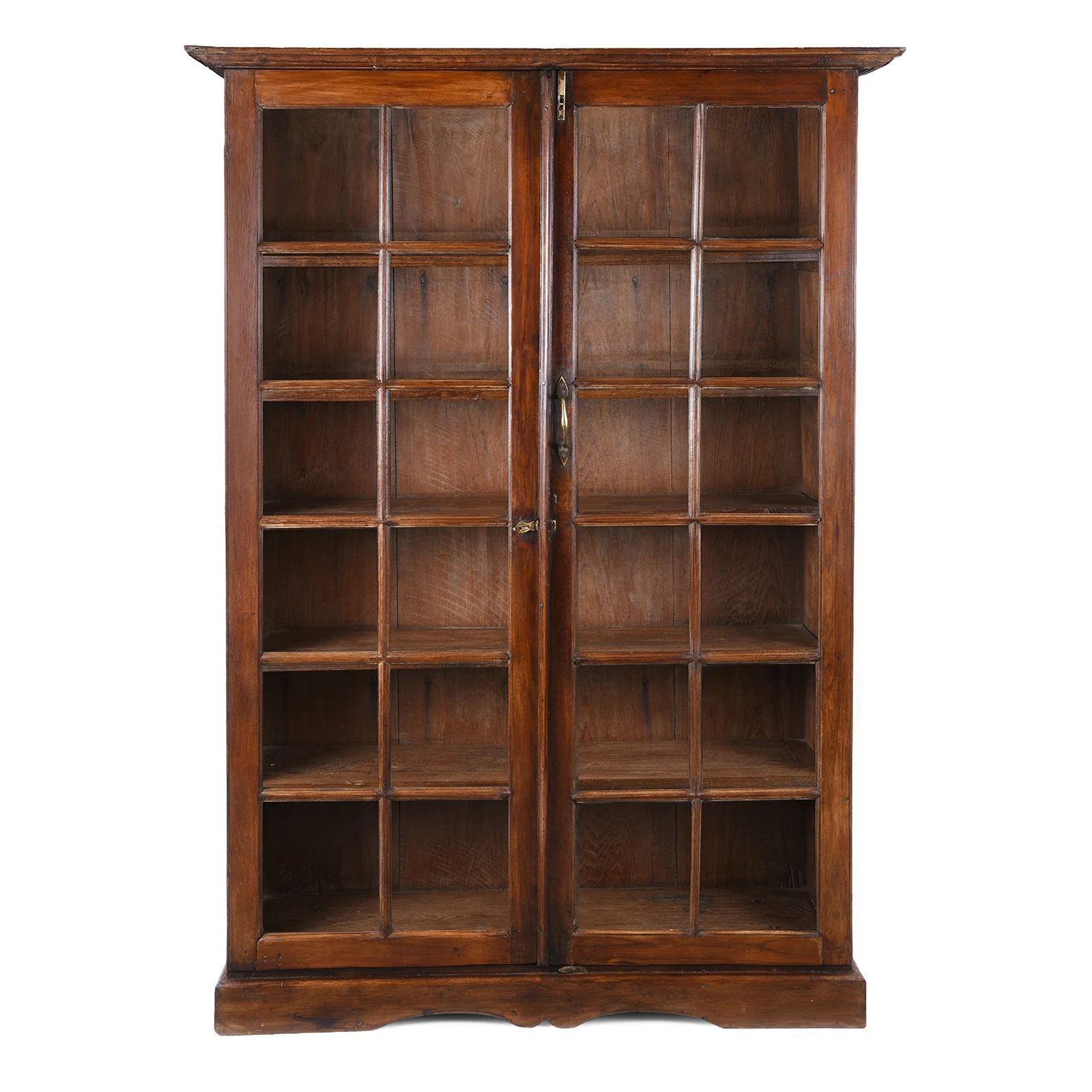 Indian Teak Book Cabinet - 19th Century