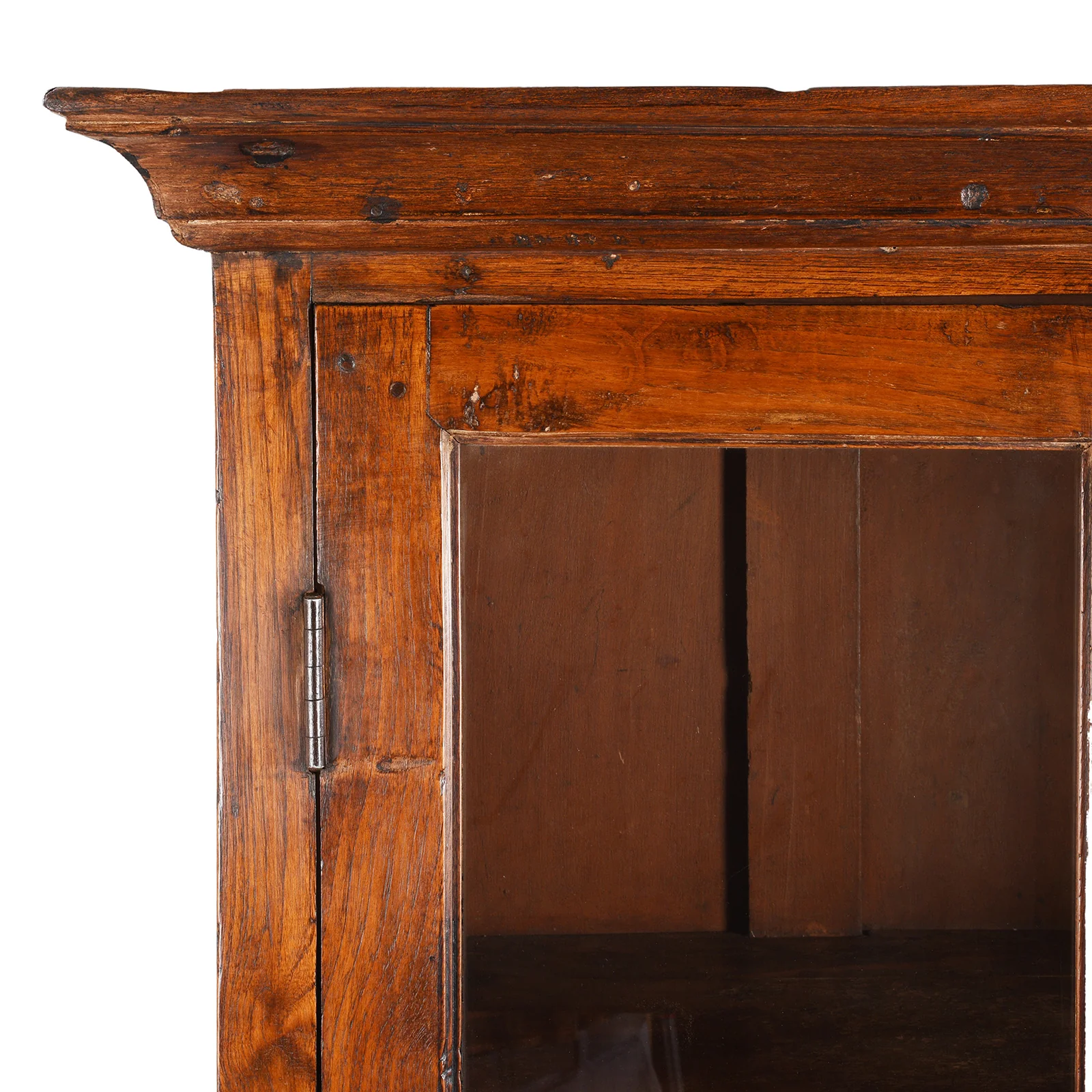 Indian Teak Glazed Book Cabinet - Ca 1920 - Image 5